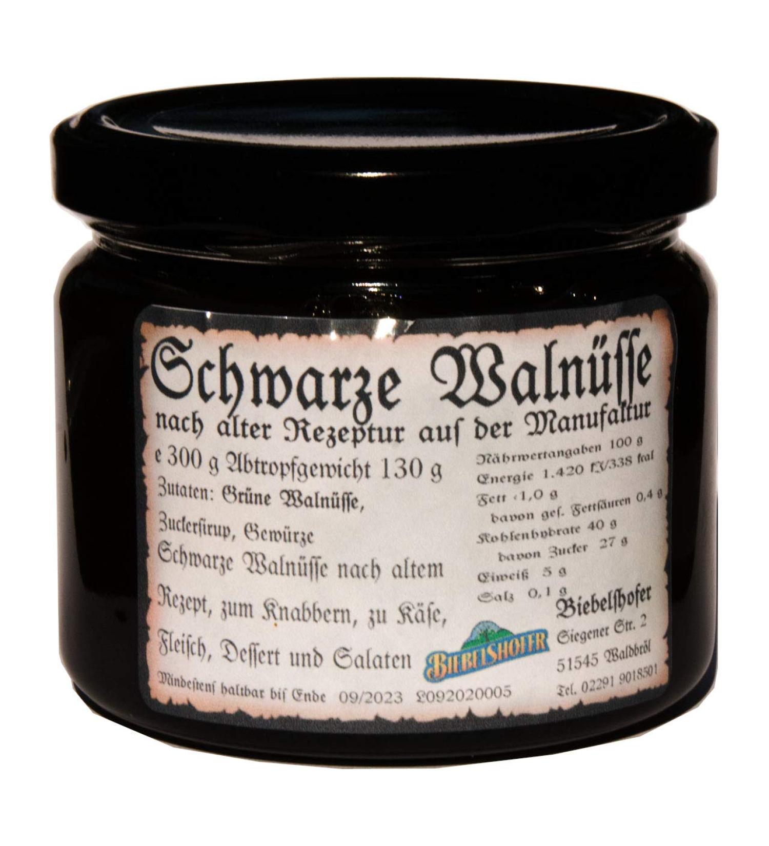 Schwarze Waln sse Schwarze N sse 300 g - Eine alte deutsche Spezialit t