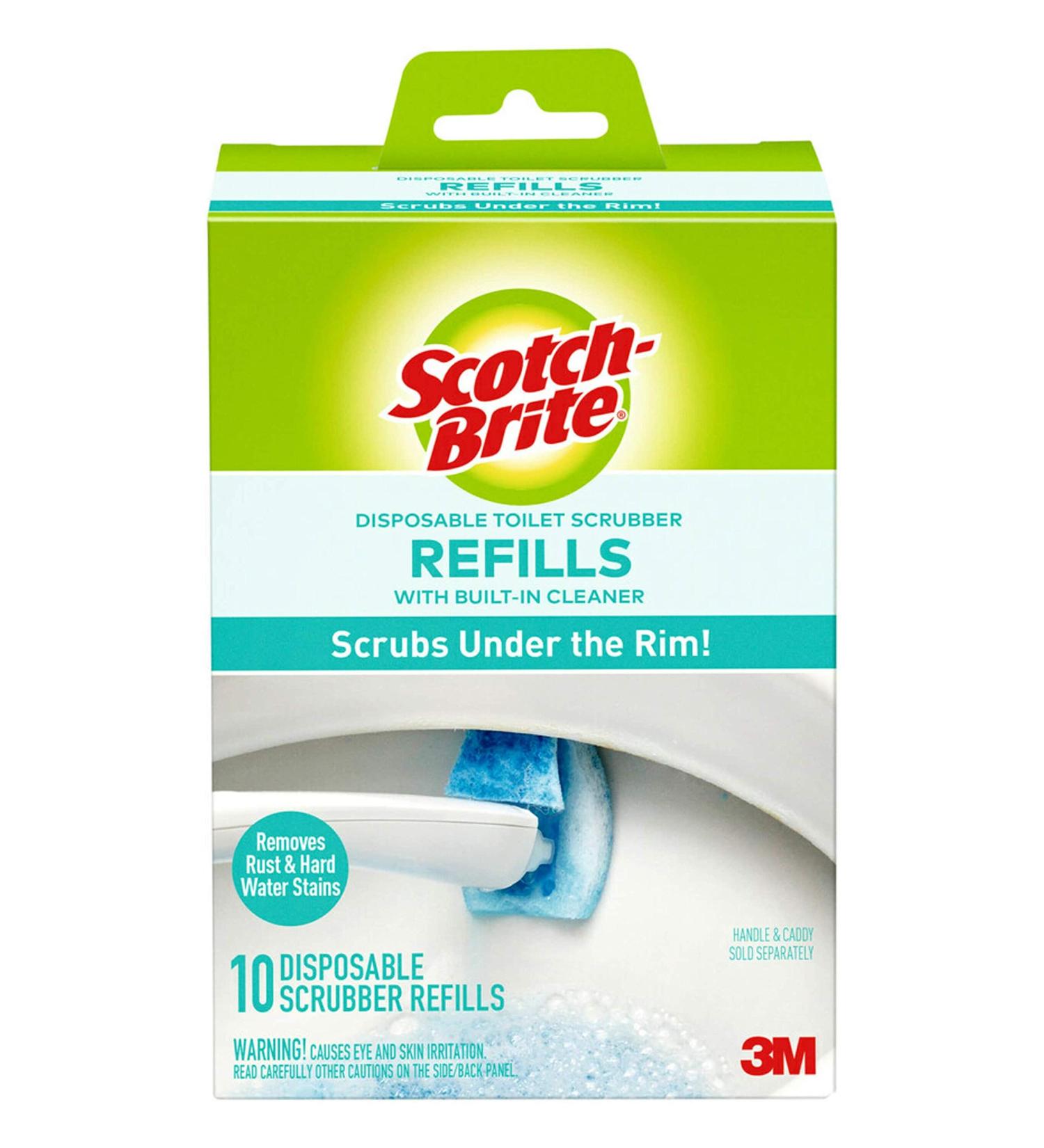 Scotch-Brite Disposable Toilet Scrubber Refills - 10 Pack Removes Rust & Hard Water Stains - Buy Online on SooperMarket.com