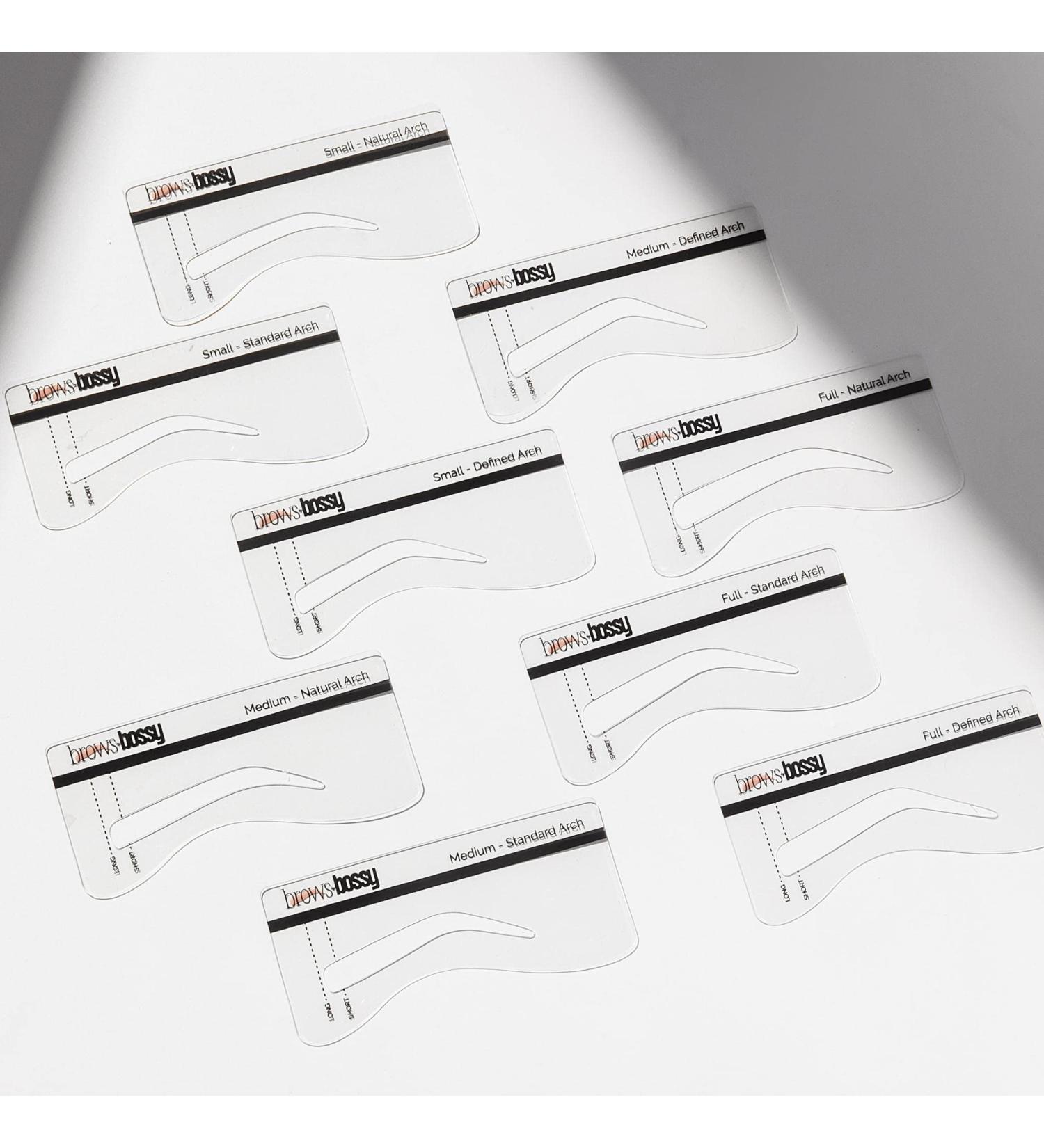 Brows by Bossy True-To-You 9 Pack Eyebrow Stencils Kit - Reusable Brow Shaping & Filling - Buy Online on SooperMarket.com