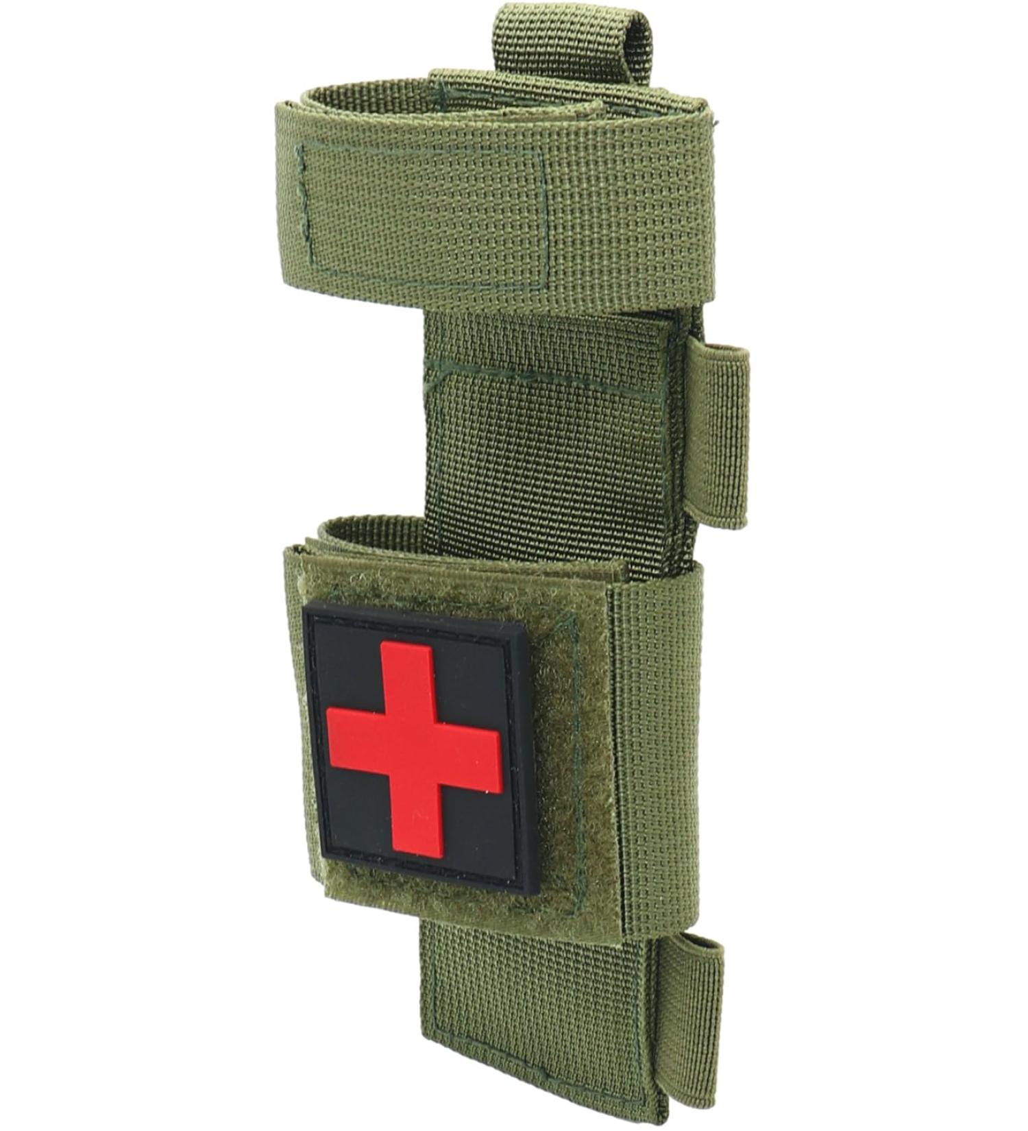 Yoncono Tactical Tourniquet Holder - Portable Military First Aid Equipment & Storage Bag for Trauma Scissors - #2 Army Green - Buy Online on SooperMarket.com
