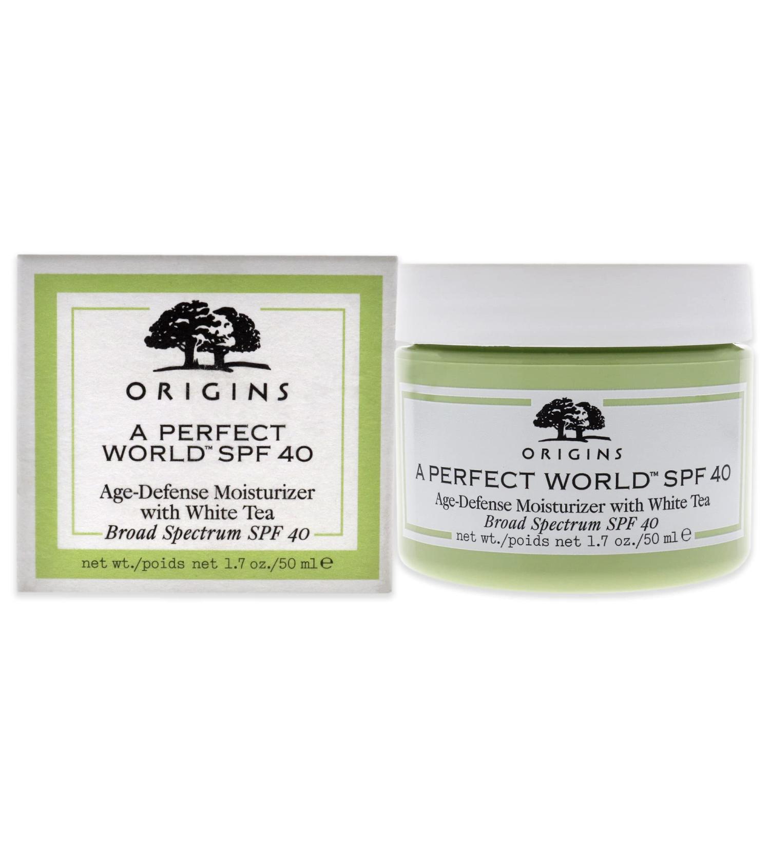 Origins Perfect World SPF 40 Age-Defense Moisturizer 1.7 Fl Oz - White Tea 1.70 Fl Oz - Buy Online on SooperMarket.com