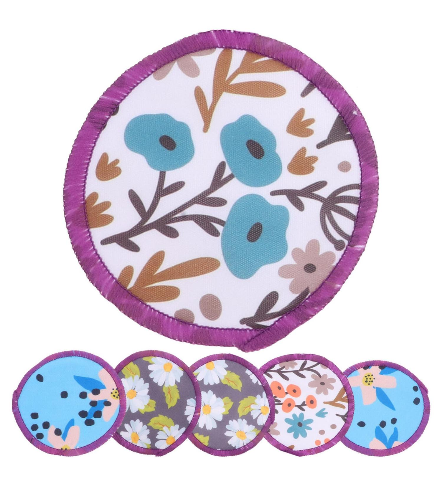 VILLCASE 6Pcs Professional Breastfeeding Cushions | Anti-Overflow Breast Pads for Moms - 10cm Polyester Cotton & TPU Coated Cloth - Buy Online on SooperMarket.com