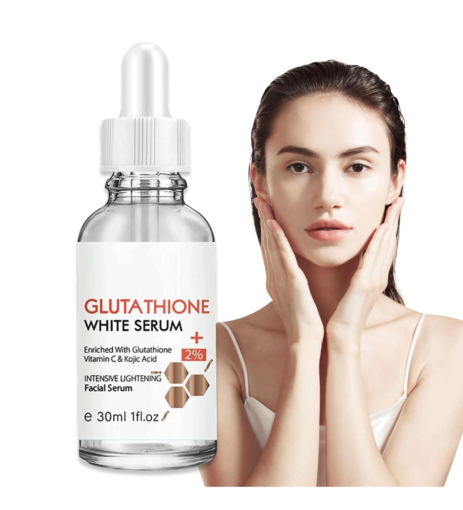 Trendyfave Glutathione Collagen Glow Kojic Acid Serum Vitamin C Serum For Face Reduce Dark Spot Shrink Pores & Improve Skin Tone Glutathione Face Serum 30ml 1 - Buy Online on SooperMarket.com