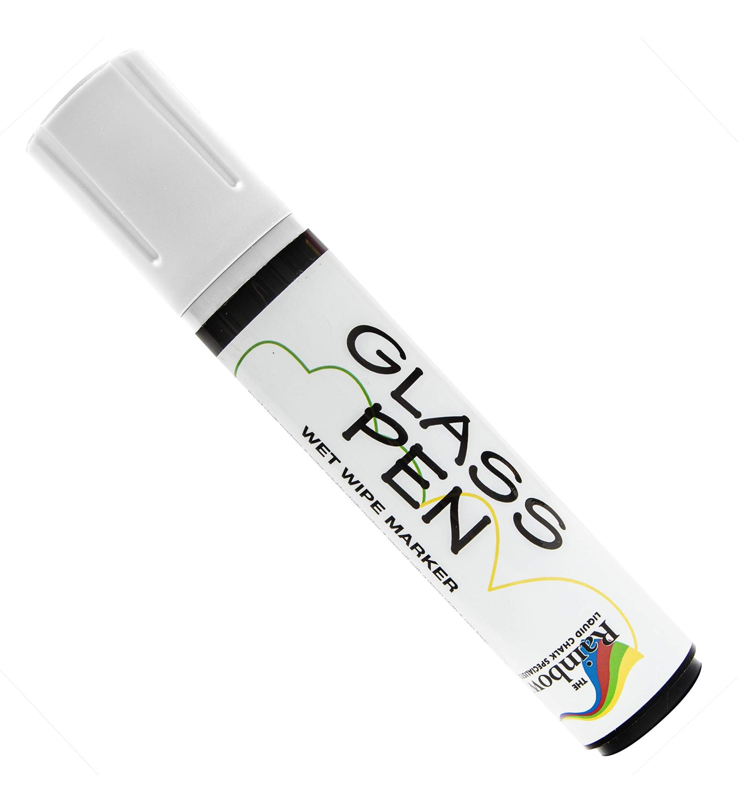Washable White Glass Pen Window Marker - Liquid Chalk for Car, Mirror & Storefront Windows - Jumbo Tip for Parade, Party & Holiday Decor - Buy Online on SooperMarket.com