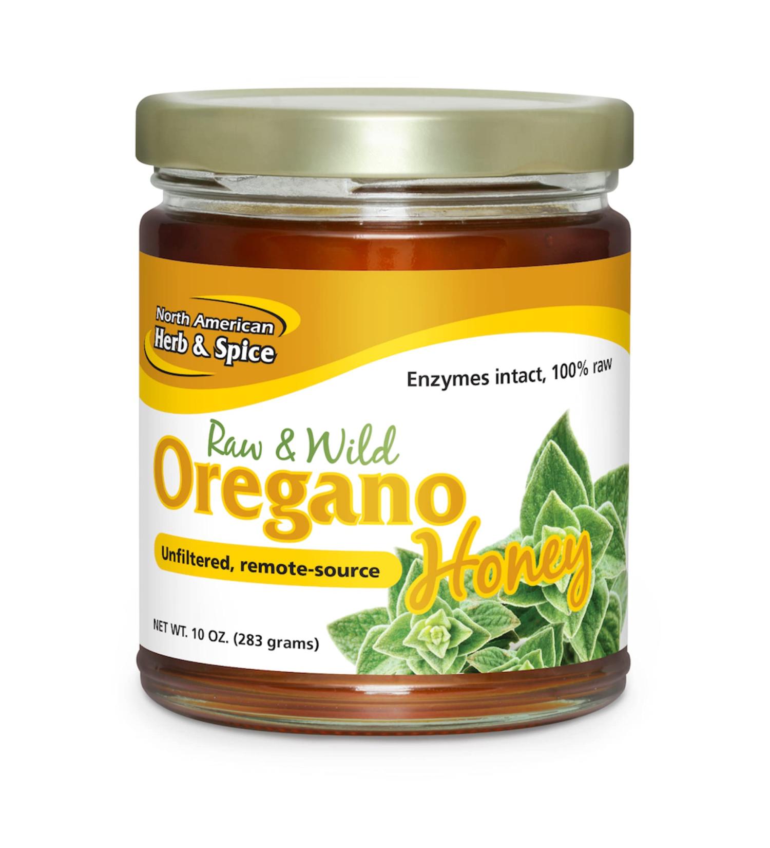 North American Herb & Spice Raw Wild Oregano Honey 10 oz - Pure & Natural - Buy Online on SooperMarket.com
