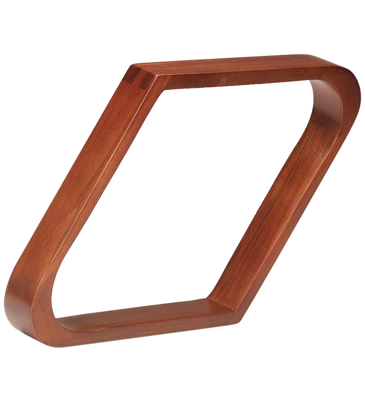 Pro Series TR9-F Doweled Wooden Billiard Ball 9-Ball Diamond Rack, Old World Mahogany, black