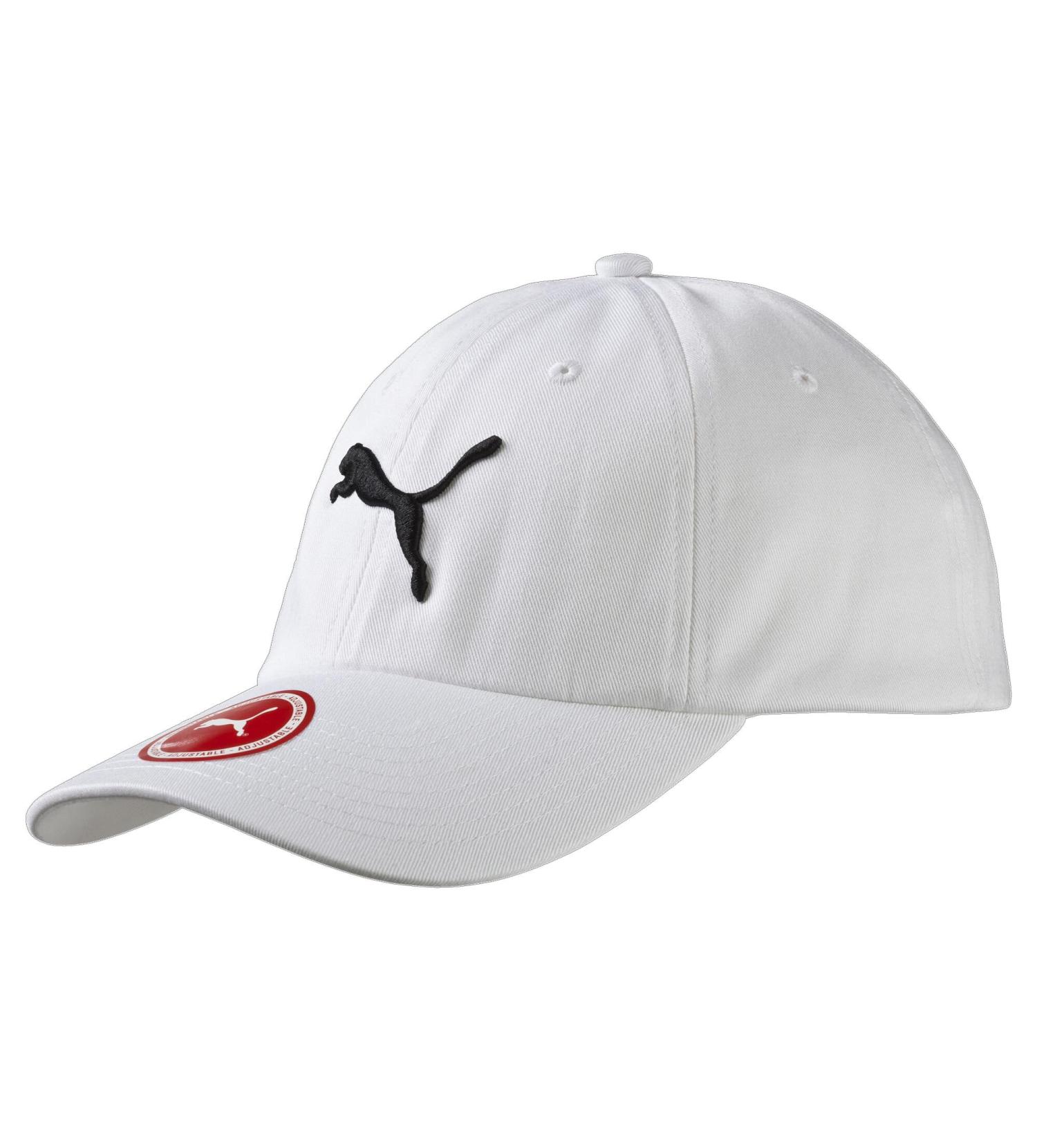 Puma Unisex Ess Cap for Adults - Stylish White Big Cat Hat | International Shipping Available - Buy Online on SooperMarket.com