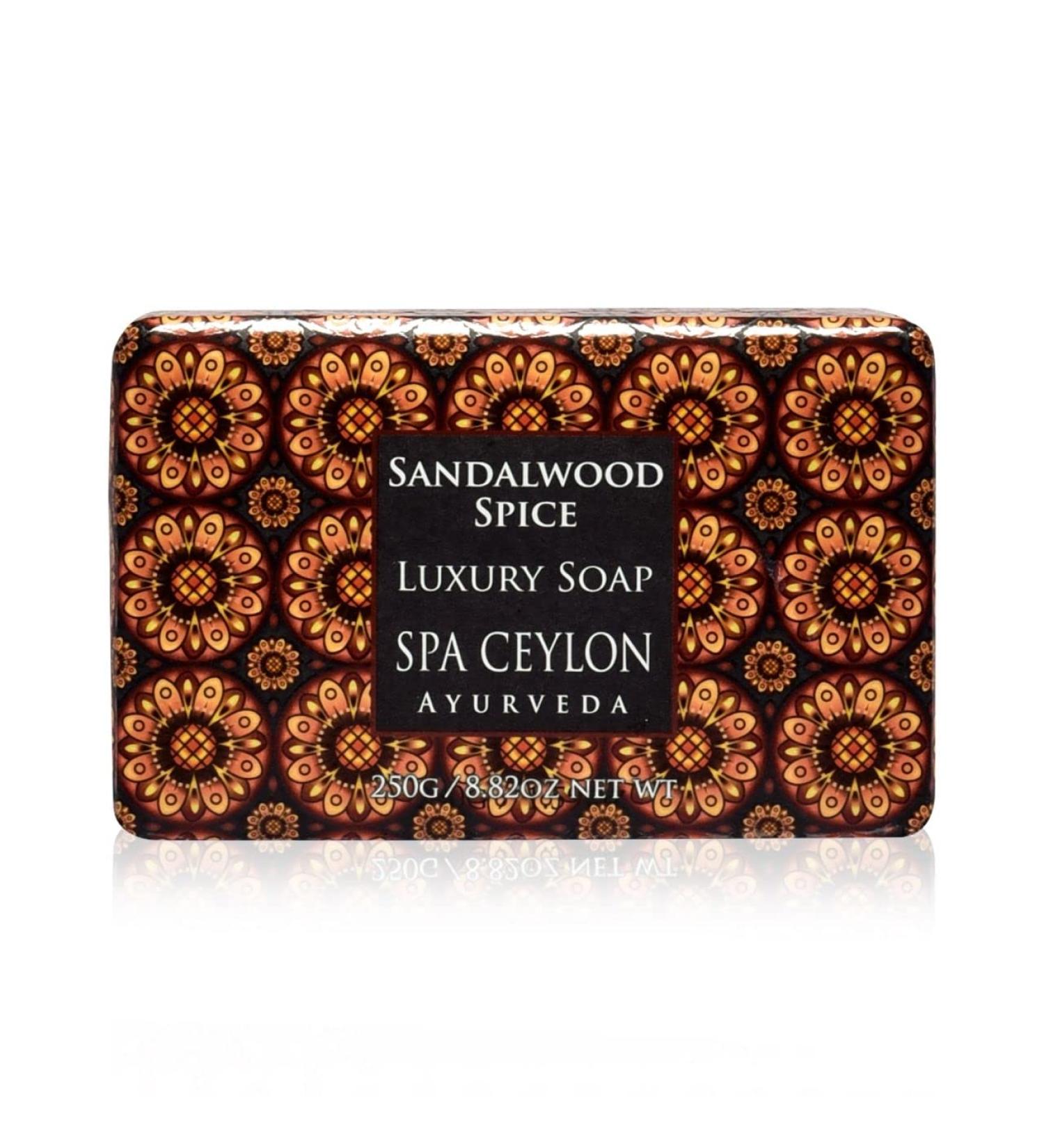 Buy SPA CEYLON Sandalwood Spice Luxury Herbal Soap - All Natural Bath Soap for All Skin Types - International Shipping Available - Buy Online on SooperMarket.com