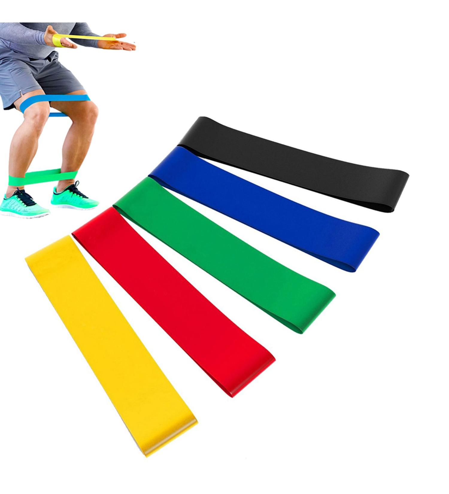 Buy Taview Natural Latex Resistance Loop Bands - Set of 5 (12 inch) for Stretching Physical Therapy Yoga & Home Fitness - Fast International Shipping - Buy Online on SooperMarket.com