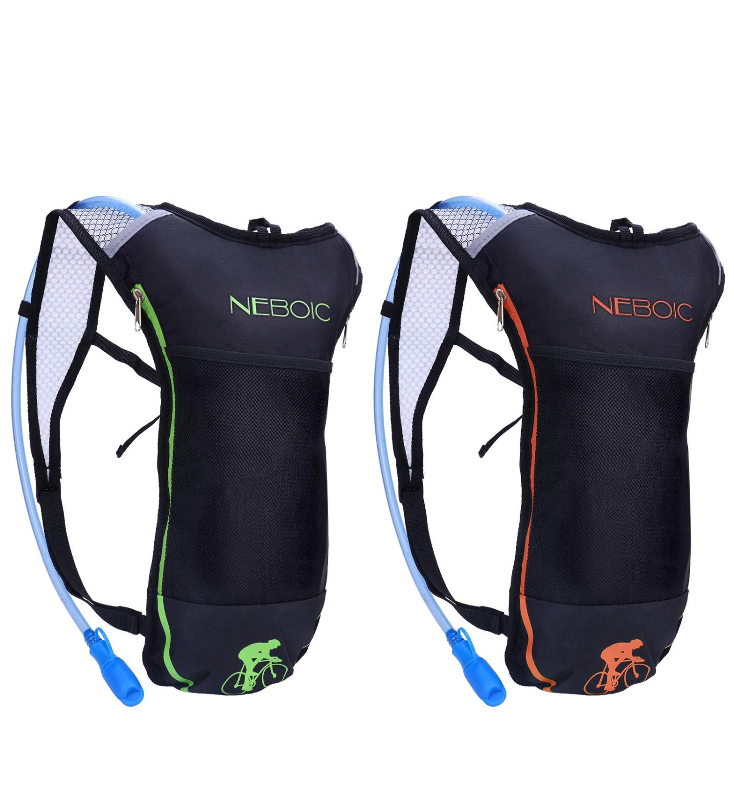 Neboic 2Pack Hydration Backpack with 2L Bladder - Lightweight, Insulated Water Pack for Hiking, Cycling, Camping - Big Storage, Keeps Water Cool for 4 Hours - Kids, Women, Men - Buy Online on SooperMarket.com