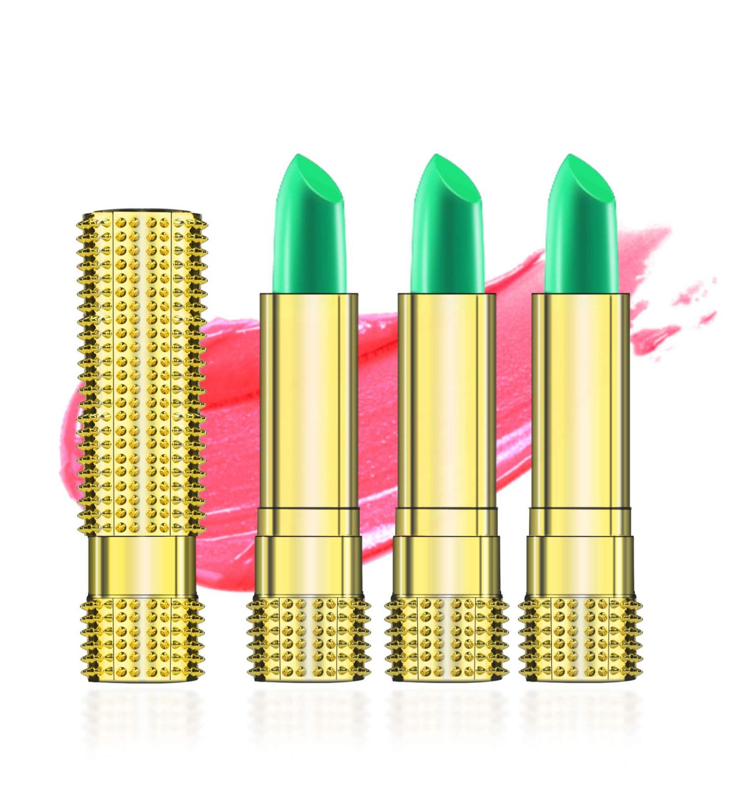 Kyda 3pcs Temperature Lipstick Set - Long-Lasting Moisturizing Color-Changing Lip Balm Waterproof Crystal Jelly - Shop Internationally - Buy Online on SooperMarket.com