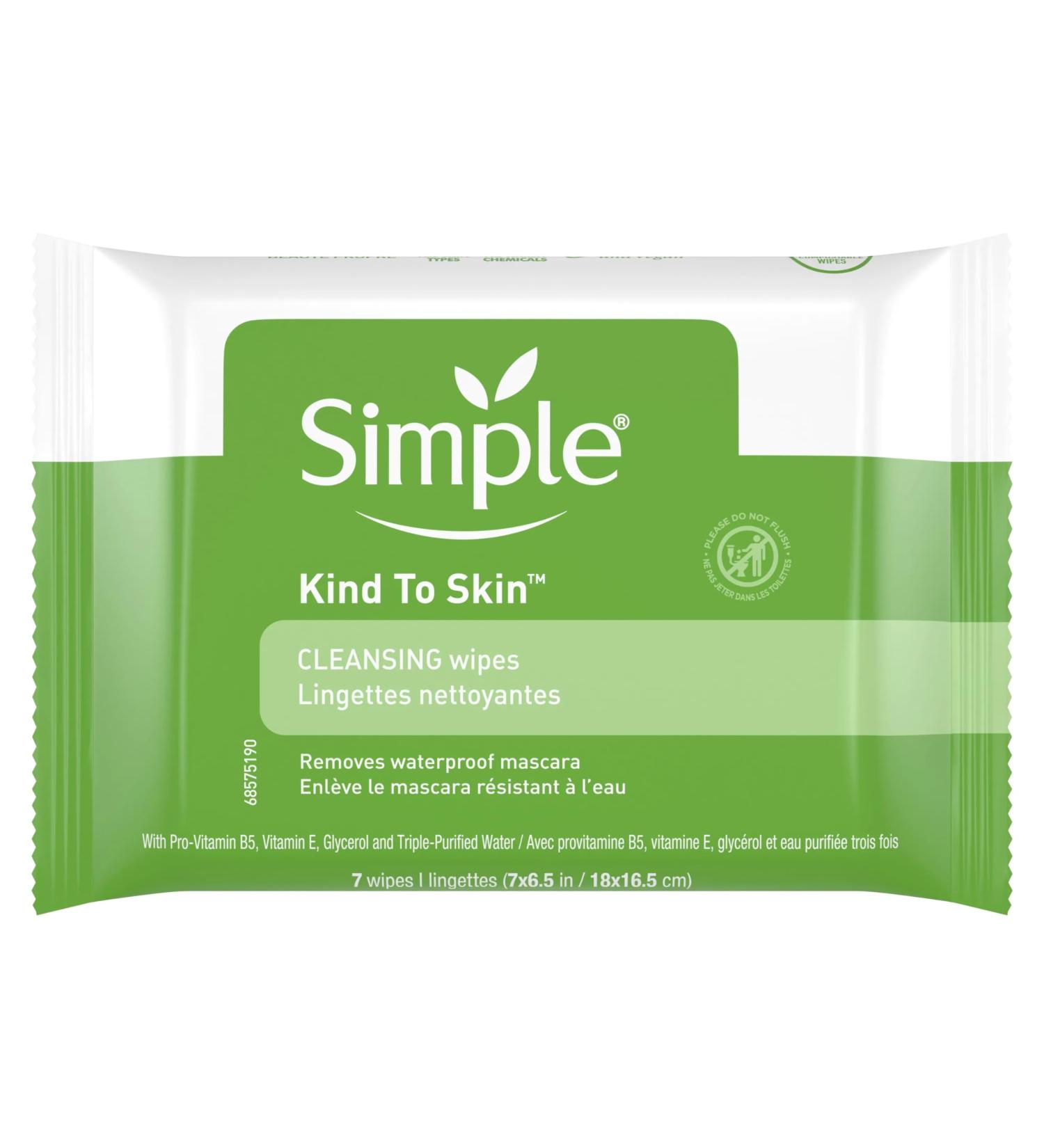 Simple Cleansing Facial Wipes 7 Count (3 Pack)