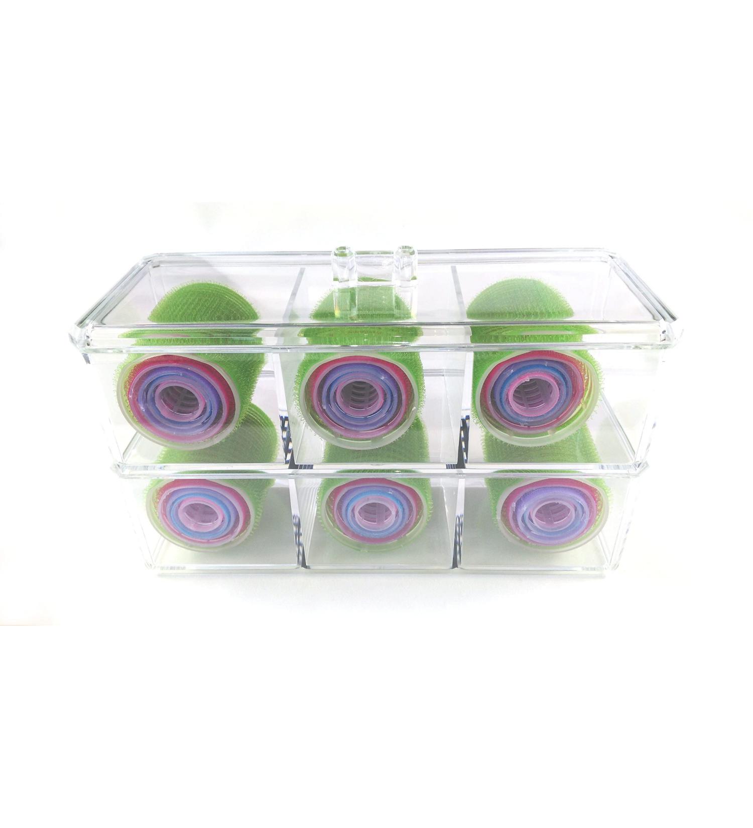 Kamay's Hair Rollers (5 Size 30 count acrylic combo Nylon Sticky 30PCS 5 Size Plus Crylic Organiser Set) - Buy Online on SooperMarket.com