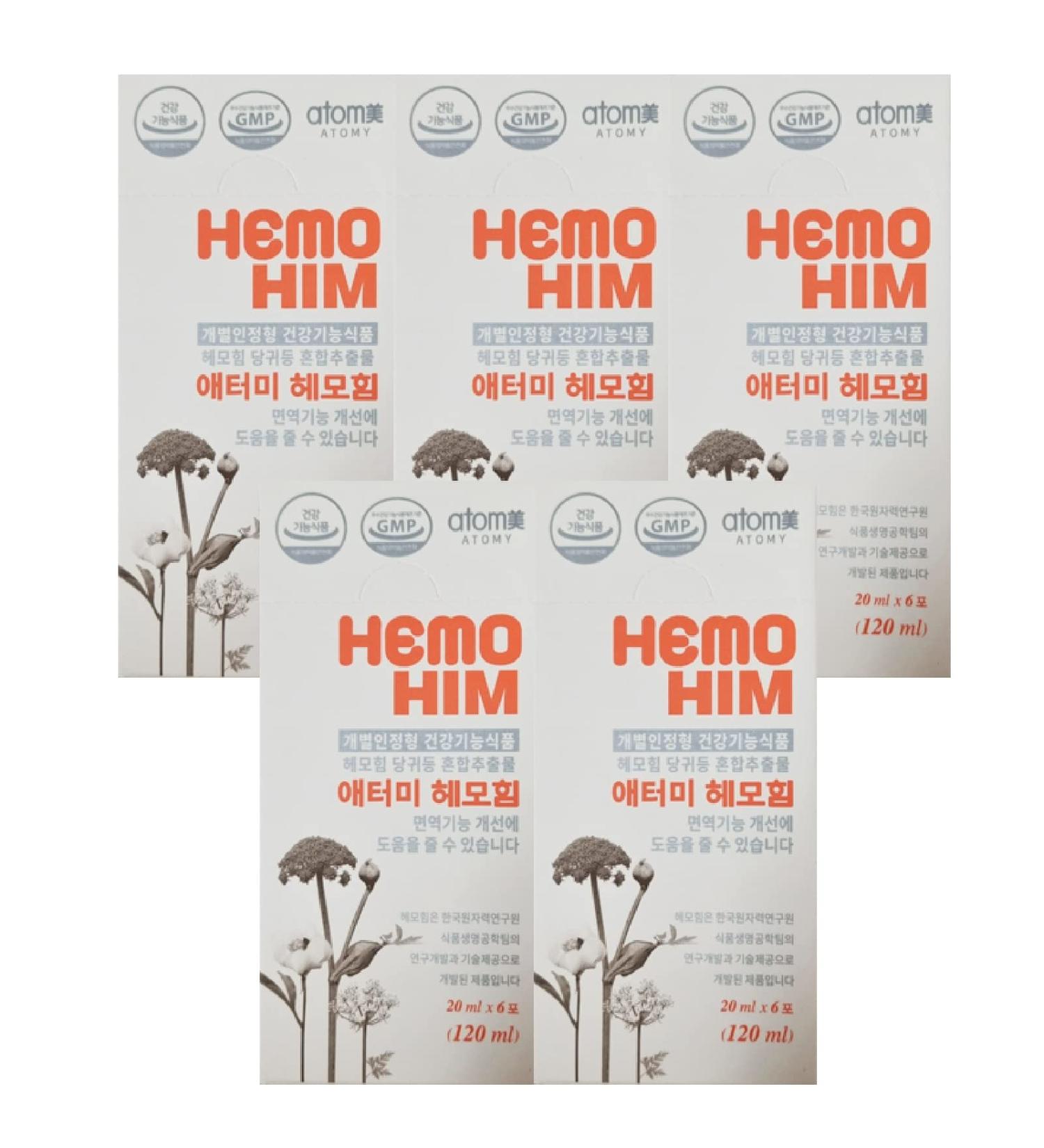 Atomy Hemohim Supplement for Strong Immune System 20ml x 30 sachets pouch (600ml) Herbal Natural Immunity Booster  - Buy Online on SooperMarket.com