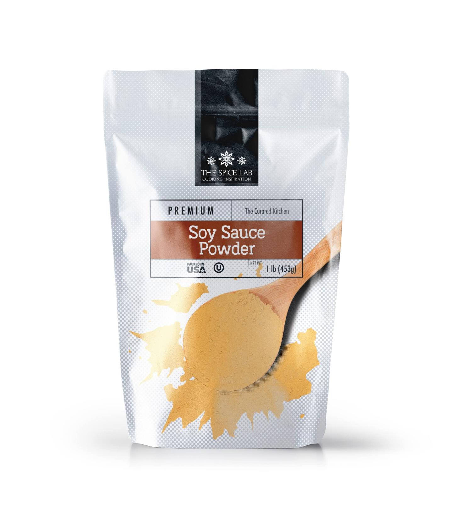 The Spice Labs Dehydrated Soy Sauce Powder - 1lb Bag | Real Japanese Soy Sauce for Umami Flavor | Ideal for Vegetables & Meats | Kosher Certified - Buy Online on SooperMarket.com