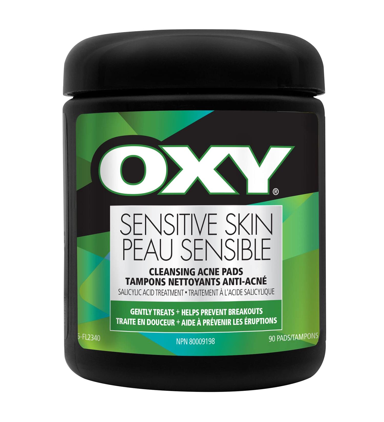 Oxy Medicated Acne Pads Sensitive 90's - Gentle 0.37-Inch Formula - Buy Online on SooperMarket.com