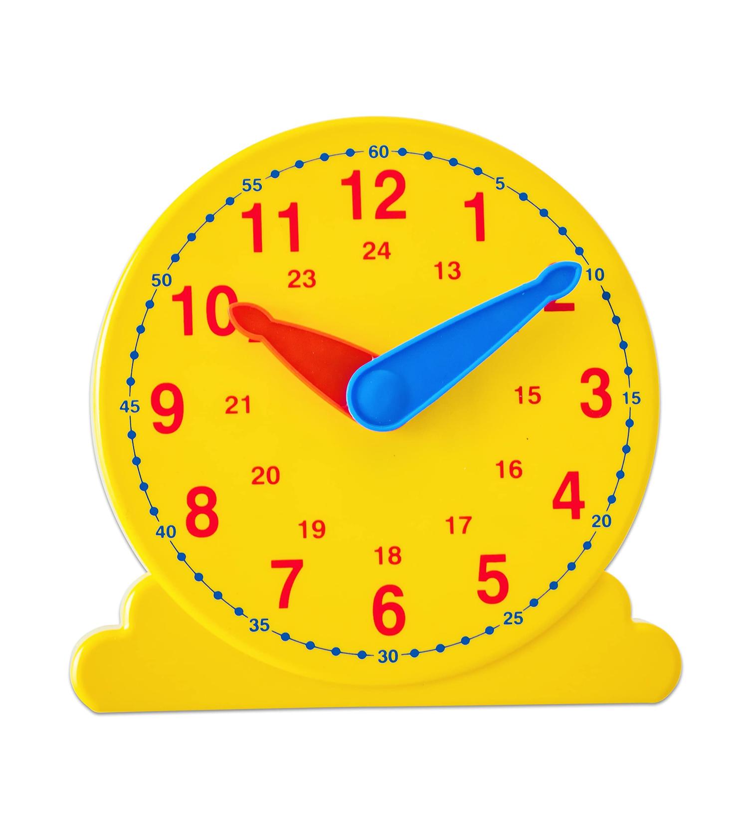 Buy Betzold 13 cm Learning Clock - Yellow Maths Teaching Tool for Time Management | International Shipping Available - Buy Online on SooperMarket.com
