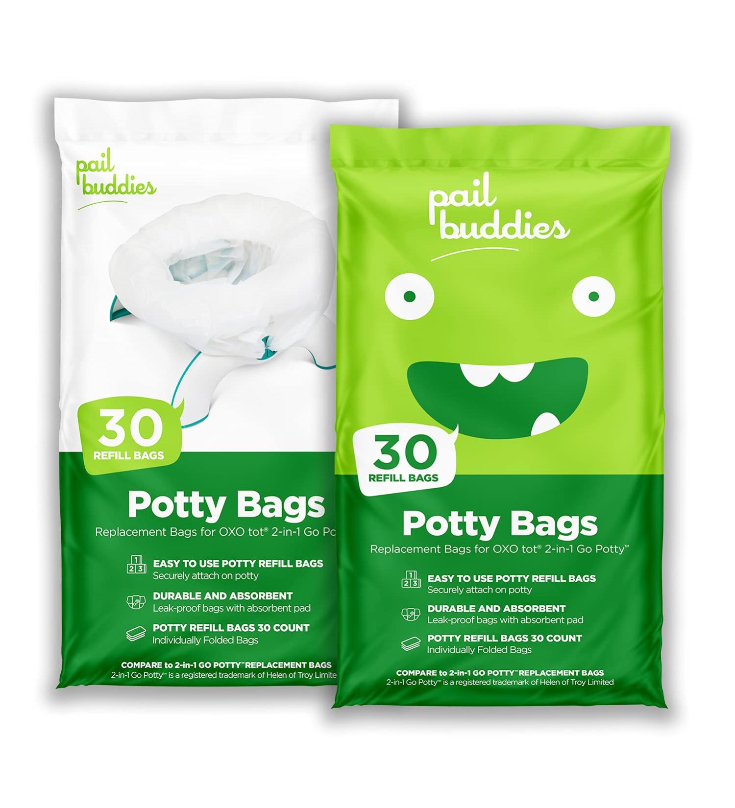 60 Refill Potty Bags: Absorbent  Disposable Potty Liners Compatible with OXO Tot 2-in-1 Go Potty | Strong  Leak-Proof Bags Work with Most Travel Potties  Potty Chairs  Potty Seats & Portable Toilets - Buy Online on SooperMarket.com