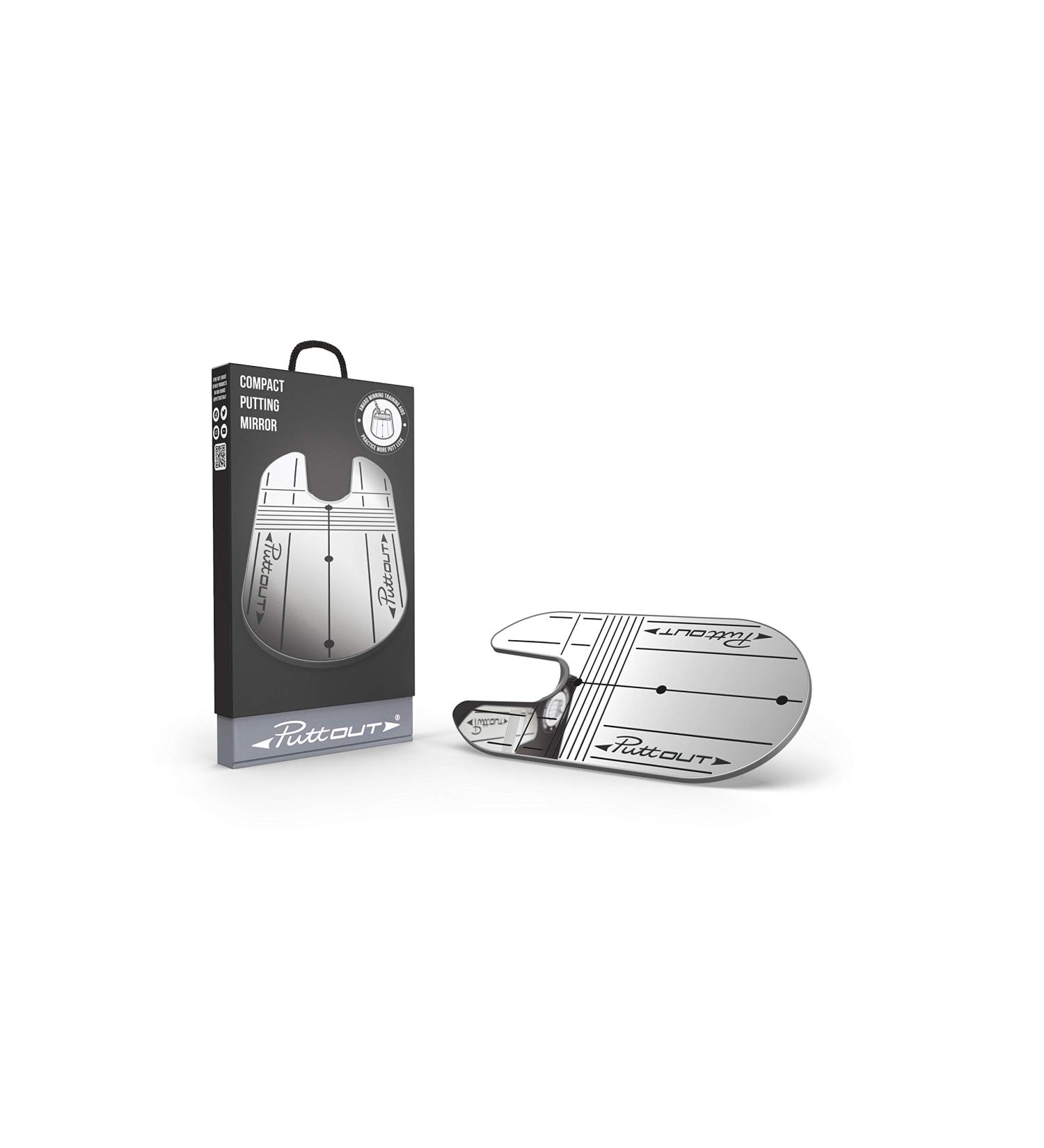 PuttOut Compact Putting Mirror - Improve Alignment & Eye Position Anywhere - Buy Online on SooperMarket.com