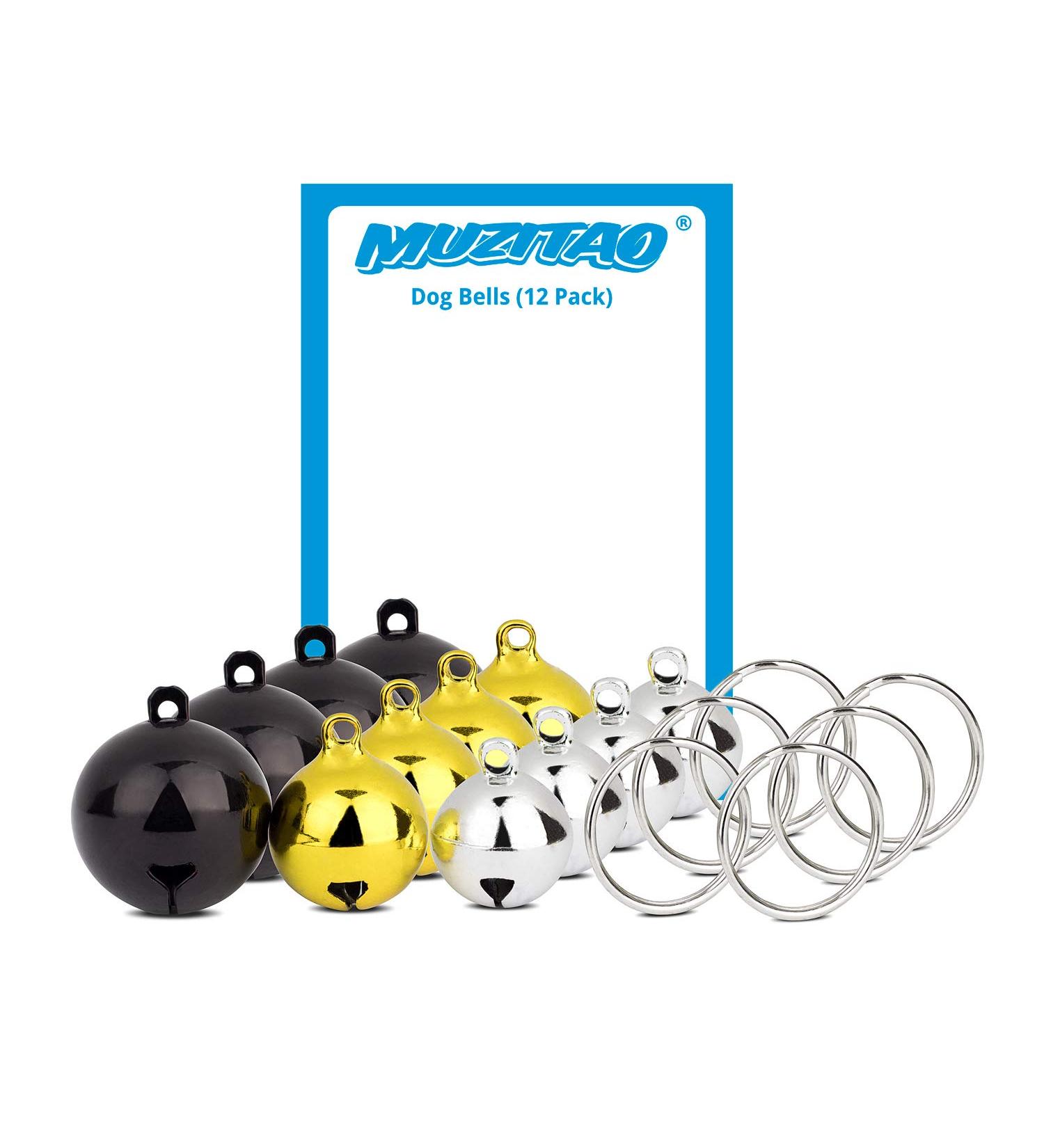 Muzitao Dog Bells (Pack of 12) - Loud & Stable Dog Training Bells for International Shipping - Buy Online on SooperMarket.com
