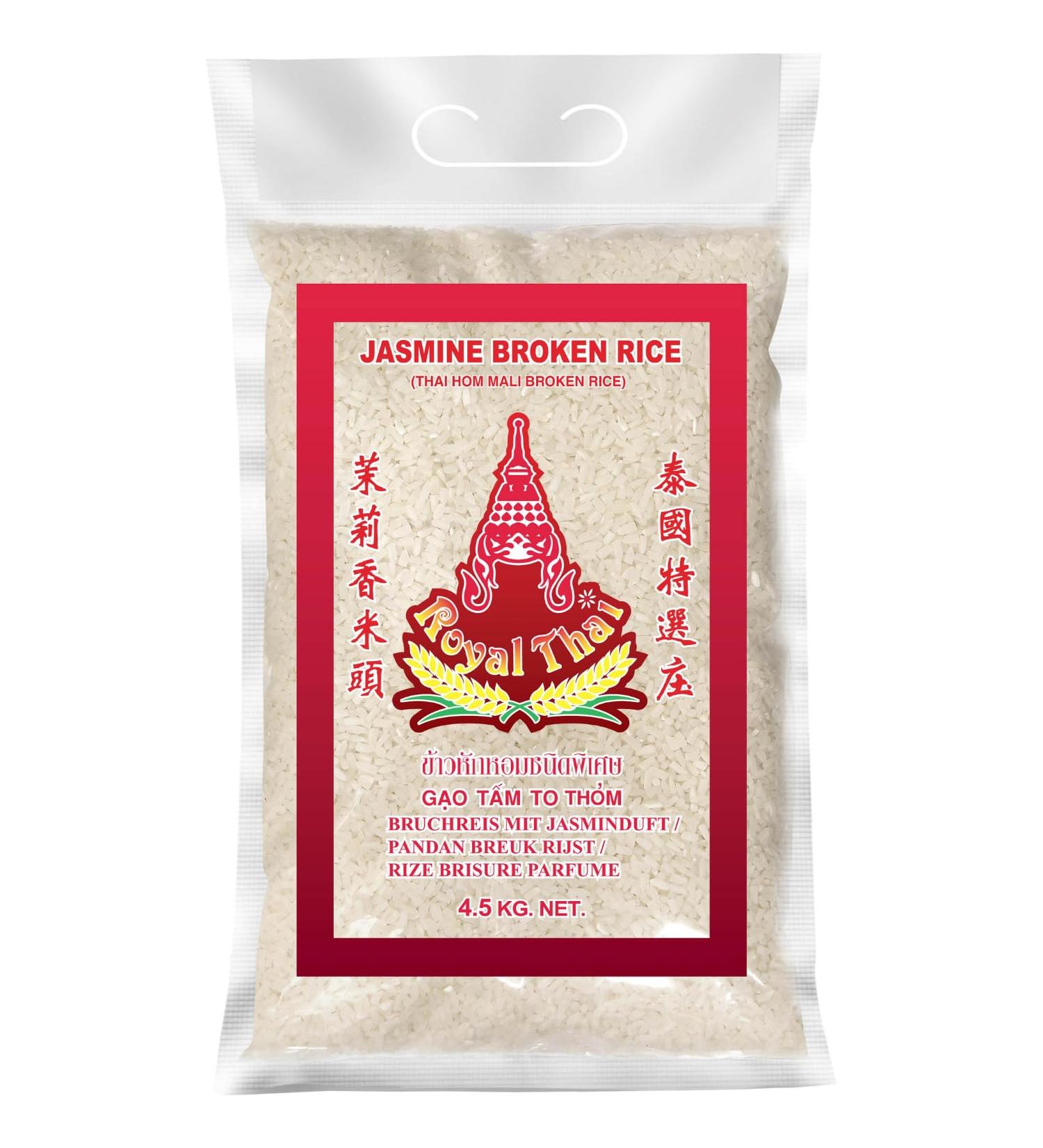 Buy Royal Thai Broken Jasmine Rice - 4.5 KG | Authentic Thai Rice for International Shipping - Buy Online on SooperMarket.com