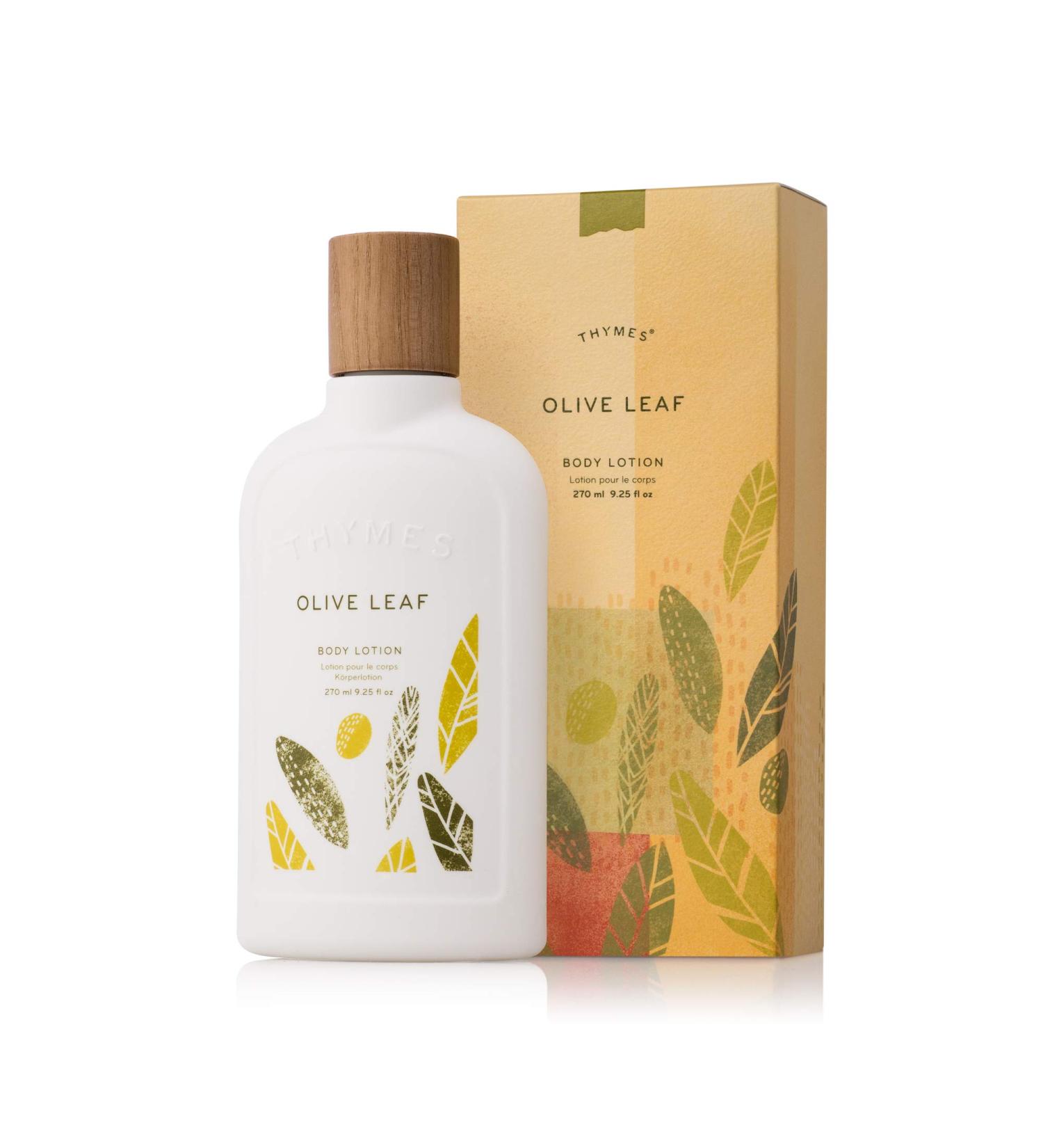 Thymes Olive Leaf Body Lotion with Shea Butter, Vitamin E, and Olive Oil - 9.25 oz (Pack of 1) - Buy Online on SooperMarket.com