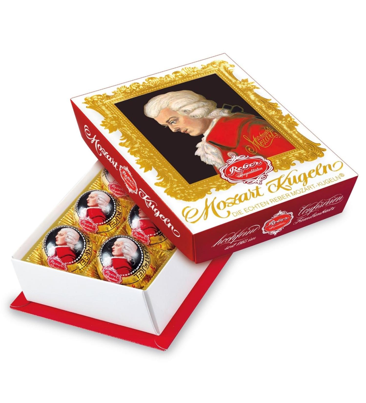Mozart Balls Baroque 6-Pack | Dark Chocolate & Nut Marzipan | International Shipping - Buy Online on SooperMarket.com