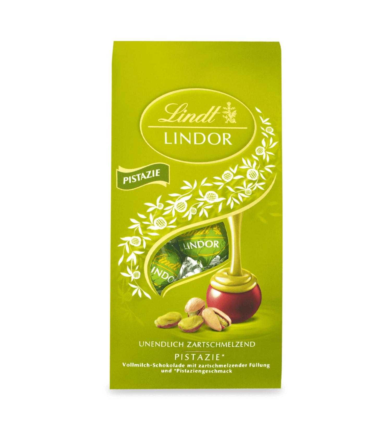 Lindt Lindor Pistachio Chocolate Balls - 137g Bag | 10 Whole Milk Chocolate Pralines | Perfect Gift for Chocolate Lovers - Buy Online on SooperMarket.com