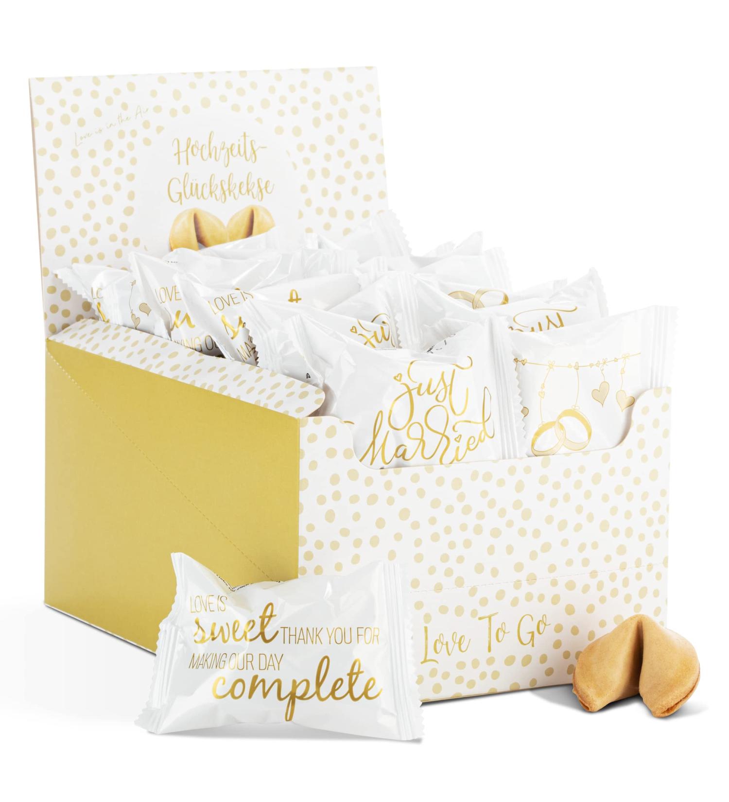 30 Lucky Cookies Wedding Favors - Individually Packaged Gifts for Couples - Made in Germany - Unique Wedding Gifts & Decorations - Buy Online on SooperMarket.com