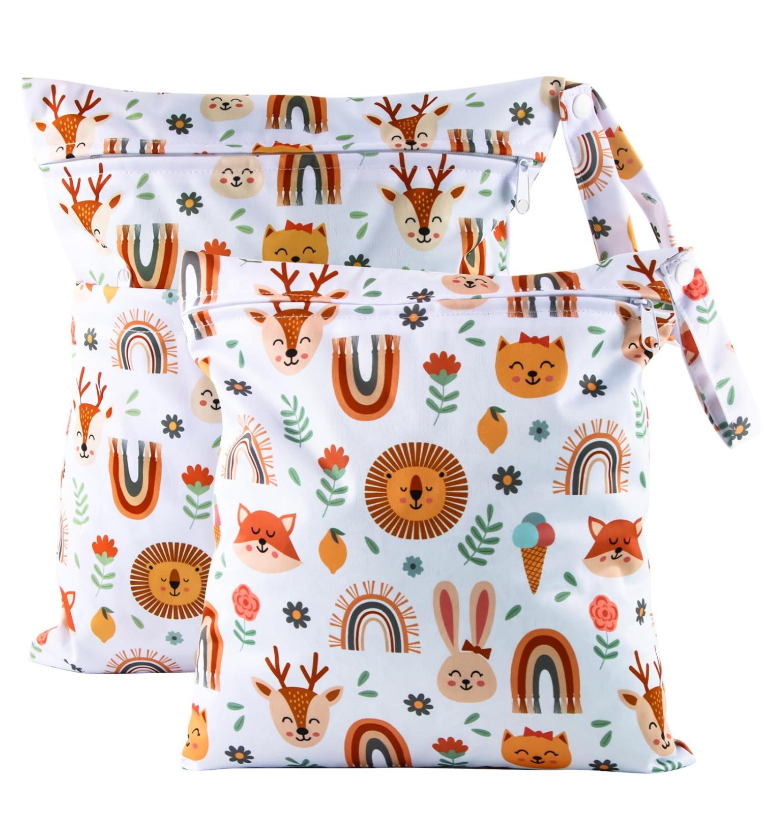 Buy Darryy Wetbag Kindergarten 2-Pack | Waterproof Laundry & Diaper Bags - Eco-Friendly Reusable Fox Design - Buy Online on SooperMarket.com