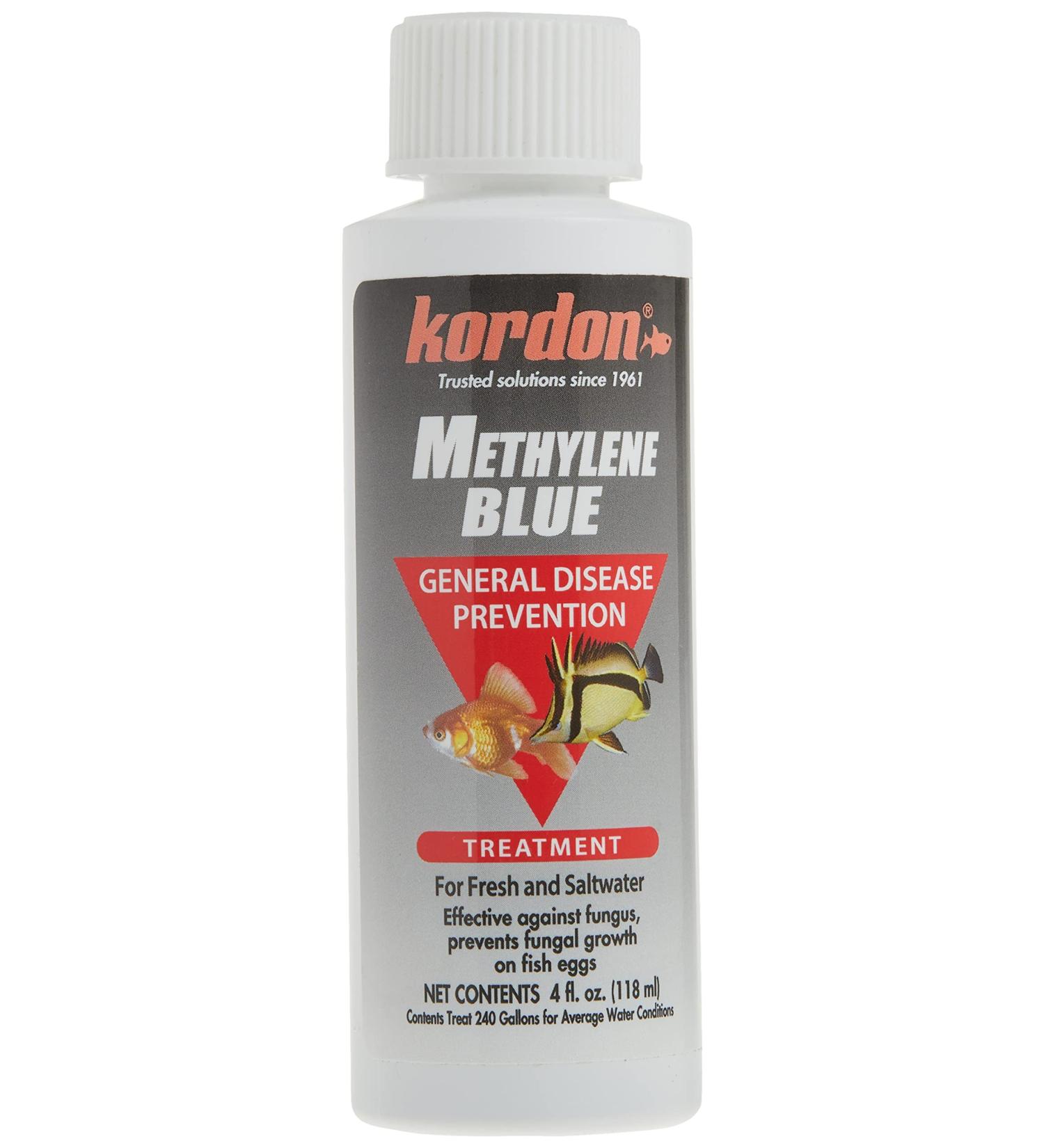 Kordon #37344 Methylene Blue 4-Ounce - Aquarium General Disease Prevention Treatment - Buy Online on SooperMarket.com
