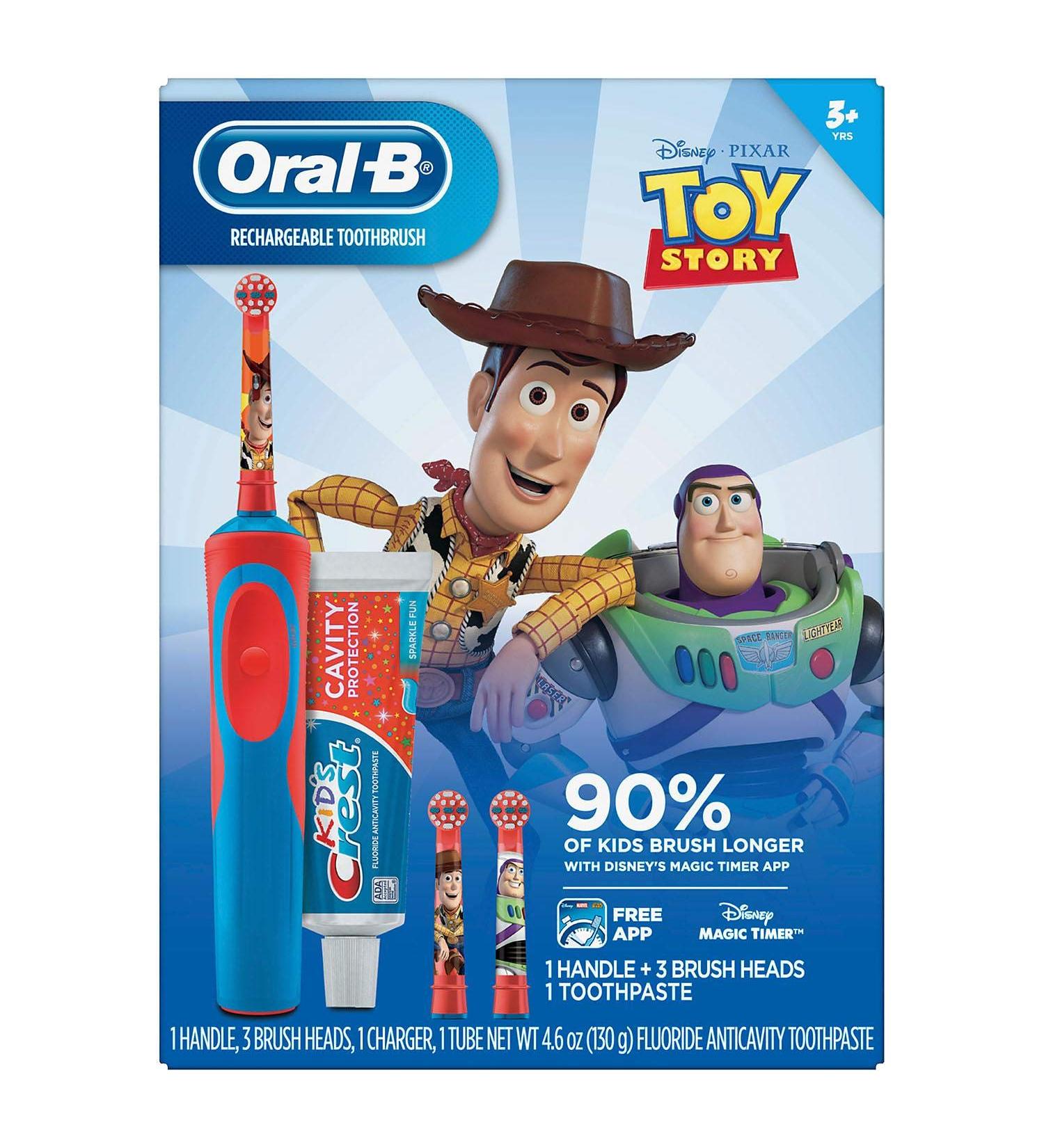Oral-B Rechargeable Toothbrush + Kids Crest Toy Story