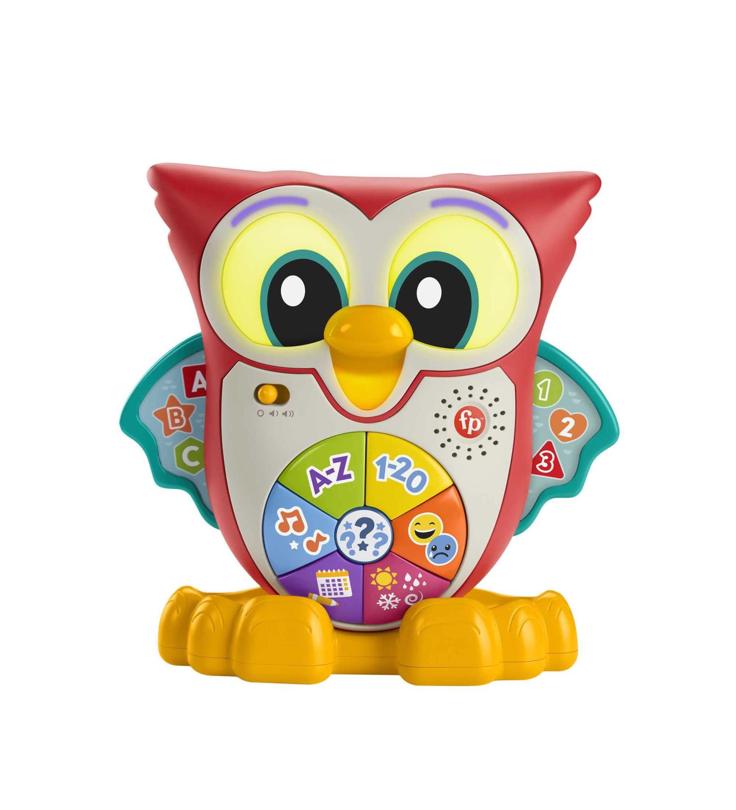 Fisher-Price Blinkilinkis Clever Owl German - Interactive Learning Toy for Babies 18+ Months with Music Lights & Melodies - Buy Online on SooperMarket.com