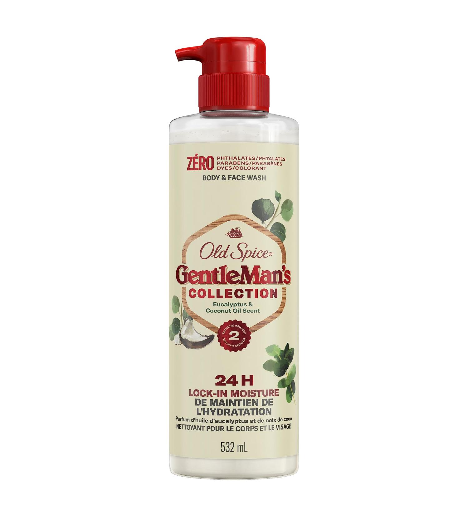 Old Spice Men's Body Wash GentleMan's Blend Eucalyptus and Coconut Oil 532ml Eucalyptus & Coconut Oil - Buy Online on SooperMarket.com