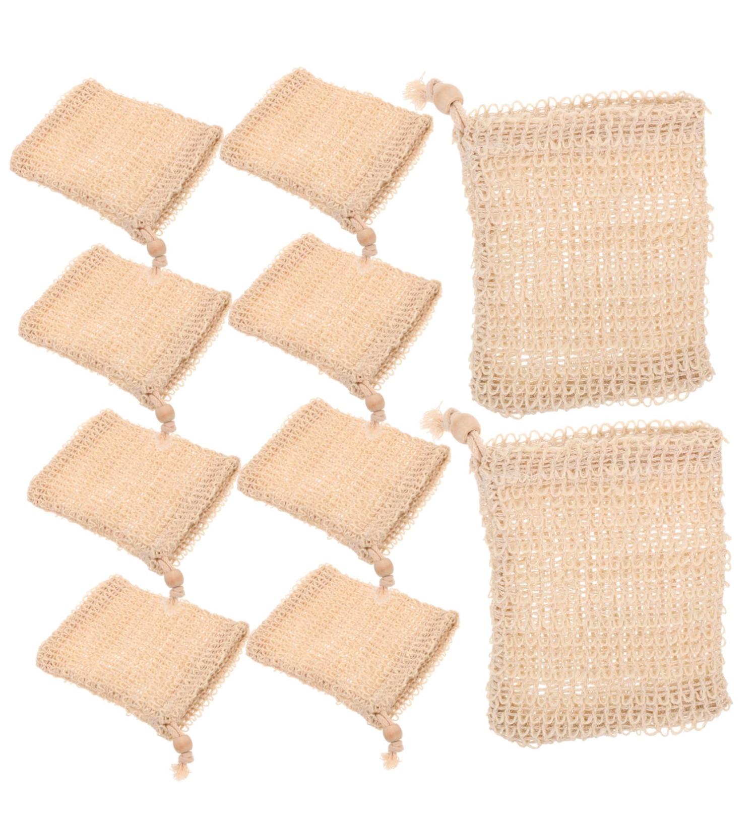HAPINARY 10pcs Net Soap Foaming Soap Pouches Drawstring Soap Drawstring Sisal Ramie - Buy Online on SooperMarket.com