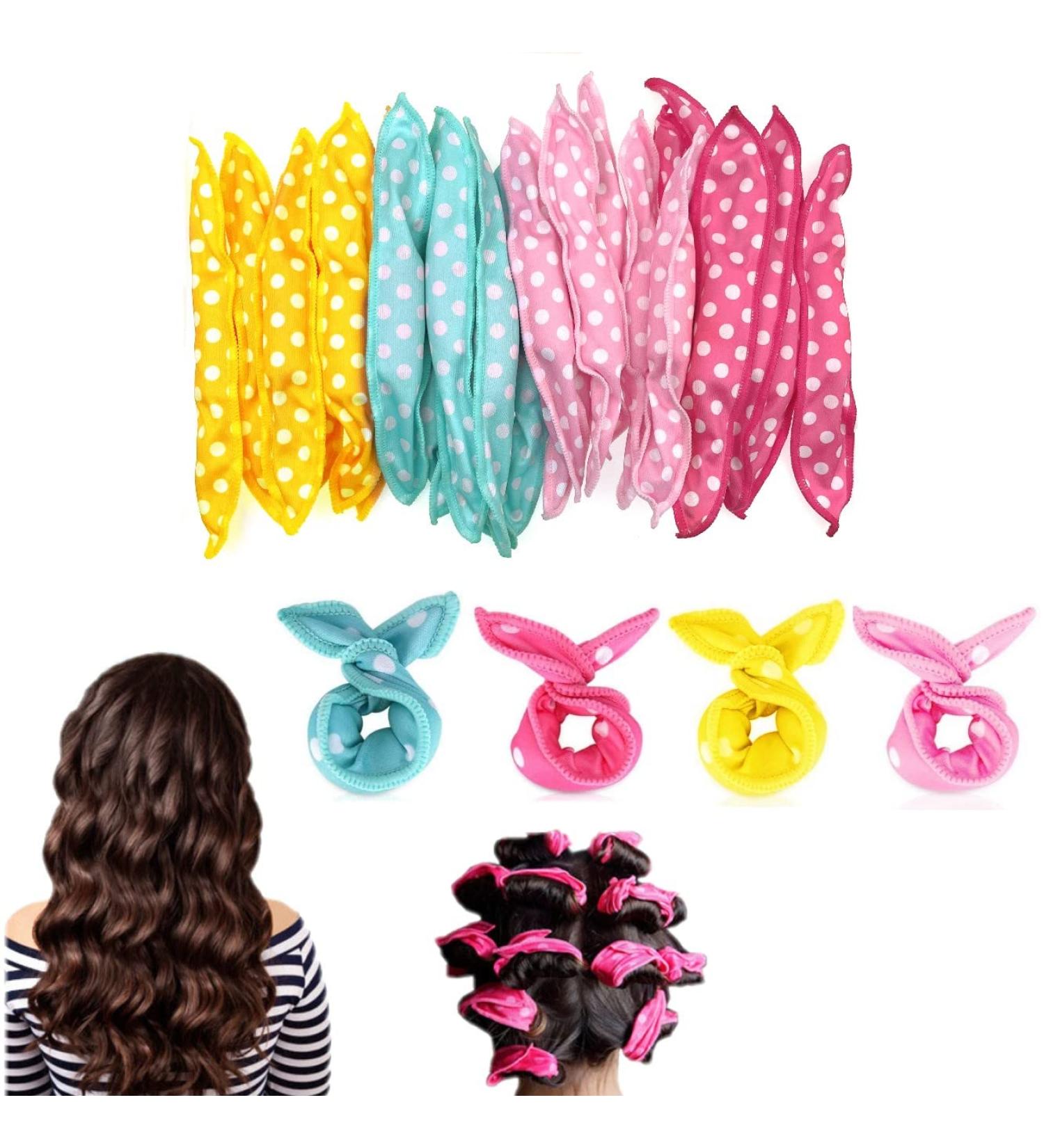 JZK 24x No heat foam hair curlers for long hair and medium hair soft sponge hair rollers to sleep in for kids and women sleep curlers sleep in rollers hair styling tools for children - Buy Online on SooperMarket.com