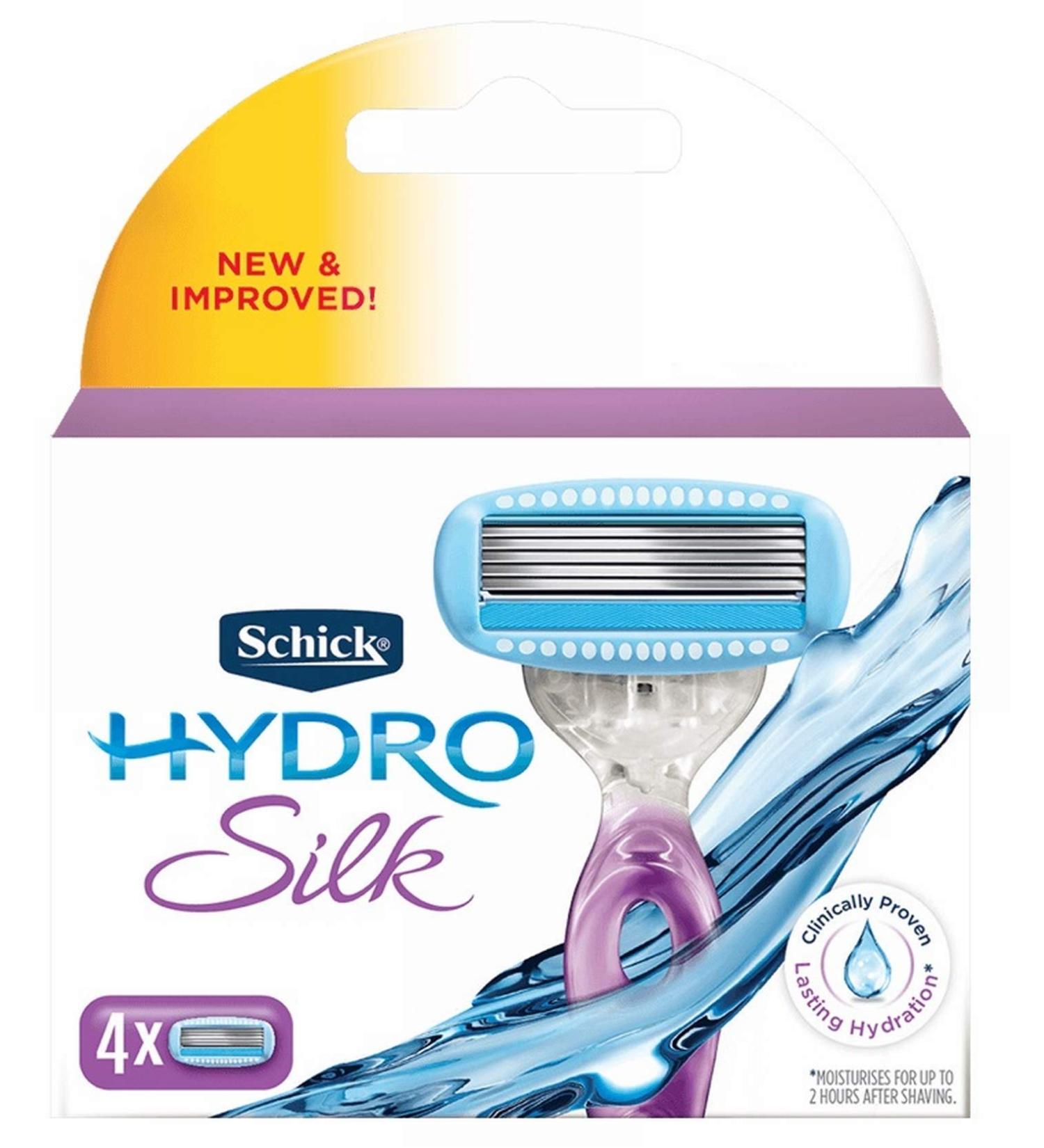 Schick Hydro Silk Cartridges 4 ea