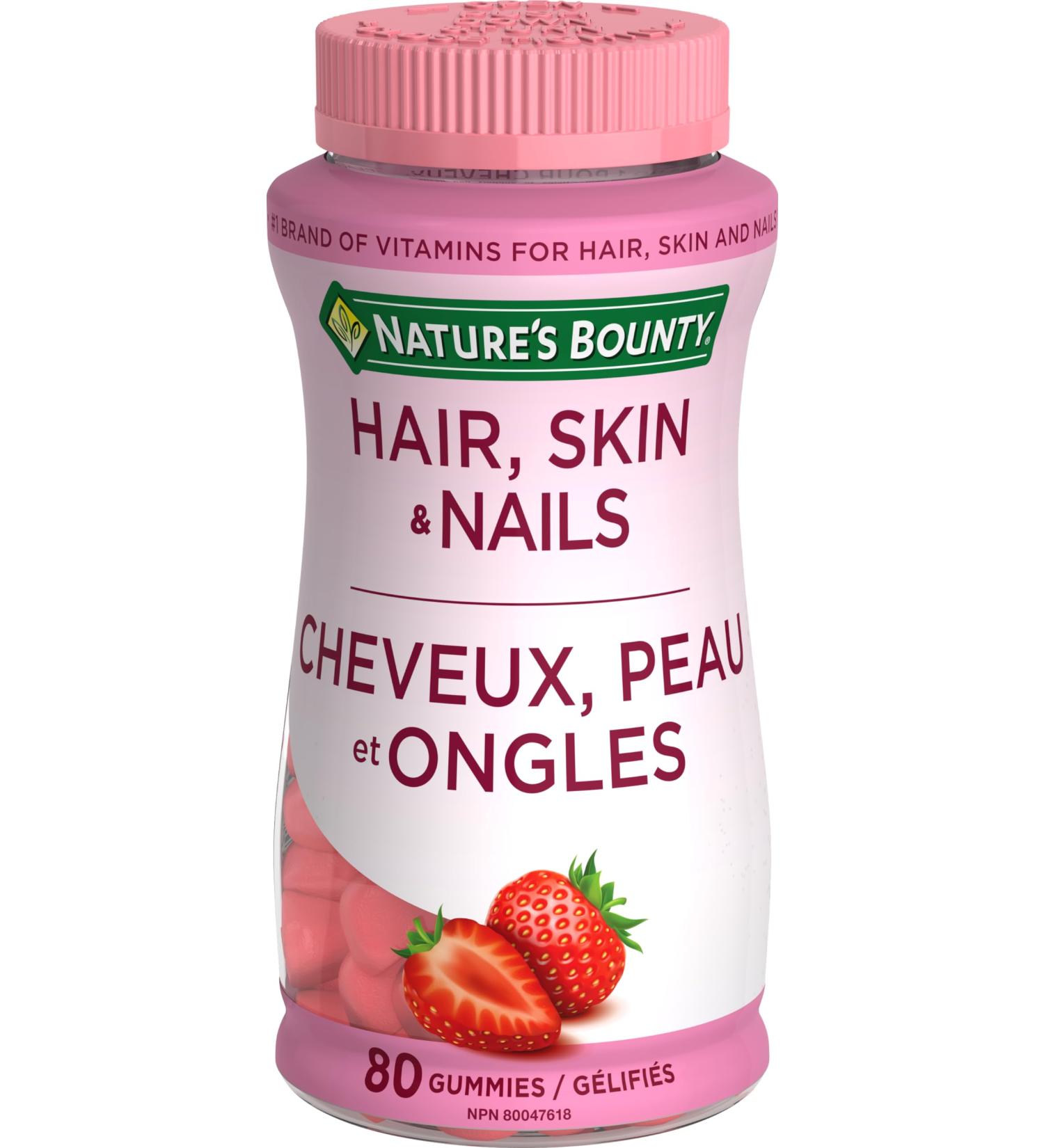 Nature s Bounty Hair Skin Nails Gummies with Biotin 80 Gummies - Buy Online on SooperMarket.com