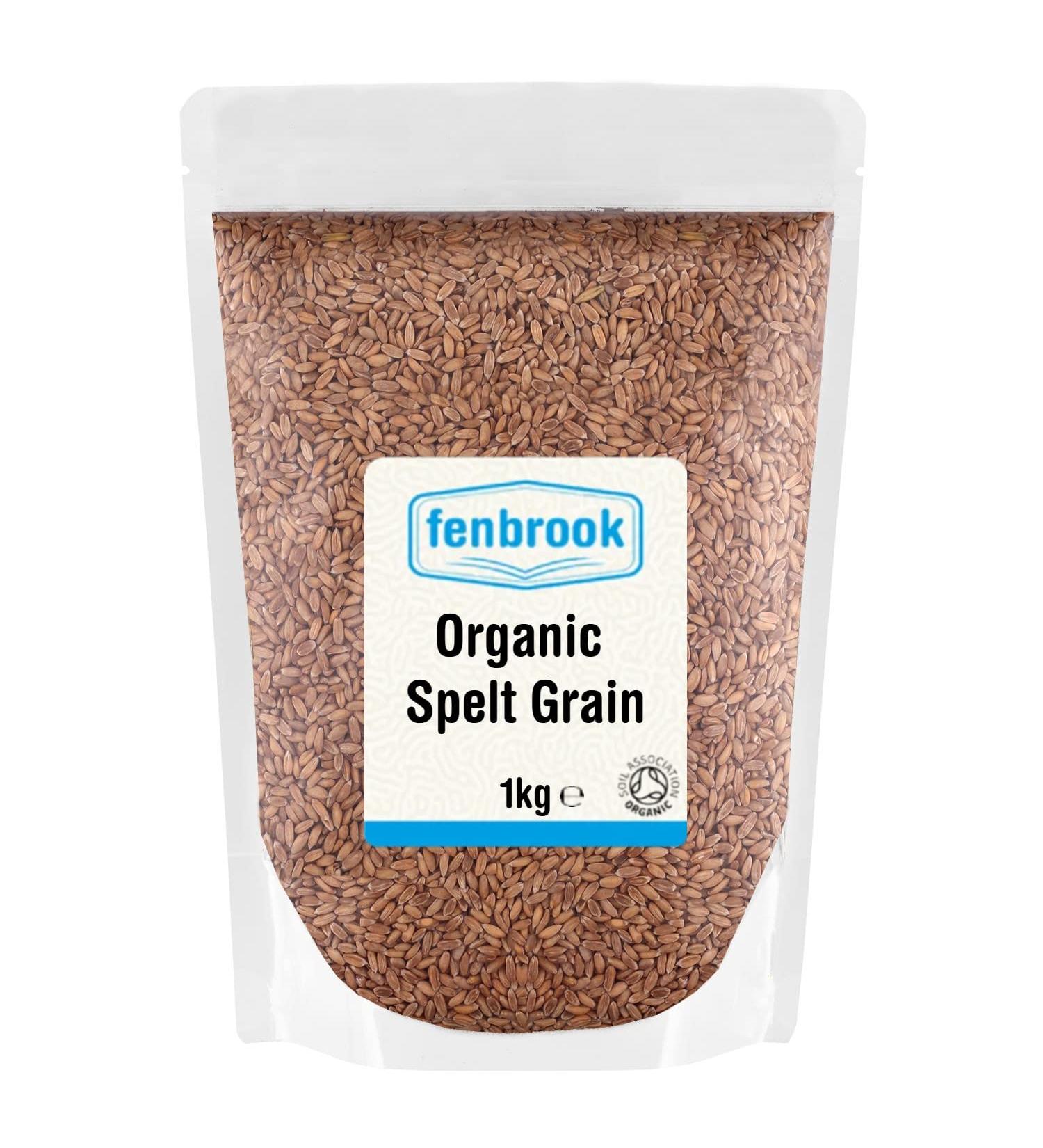 Organic Spelt Grain 1kg | Certified Organic by Fenbrook Organic - Buy Online on SooperMarket.com
