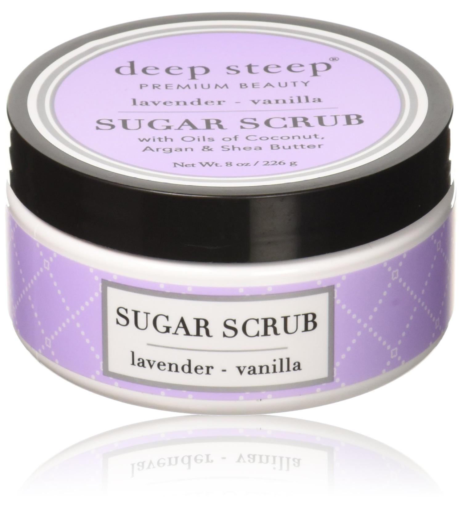 Deep Steep Lavender Vanilla Sugar Scrub - 8 oz Exfoliating Body Scrub - Buy Online on SooperMarket.com