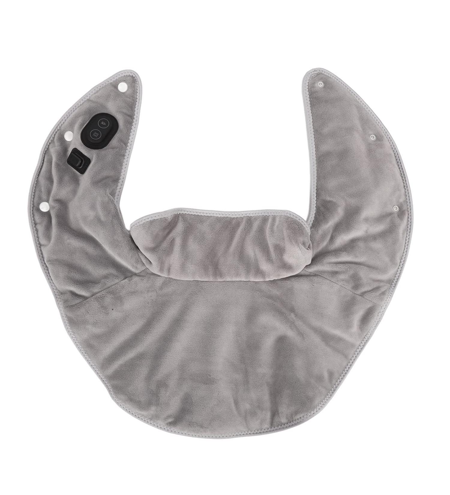 Comforting Heating Pad for Neck & Shoulders - 3 Heat Settings Massage Feature Pain Relief Wrap - Perfect Gift for Women & Men - Soft Sable Fabric - Buy Online on SooperMarket.com