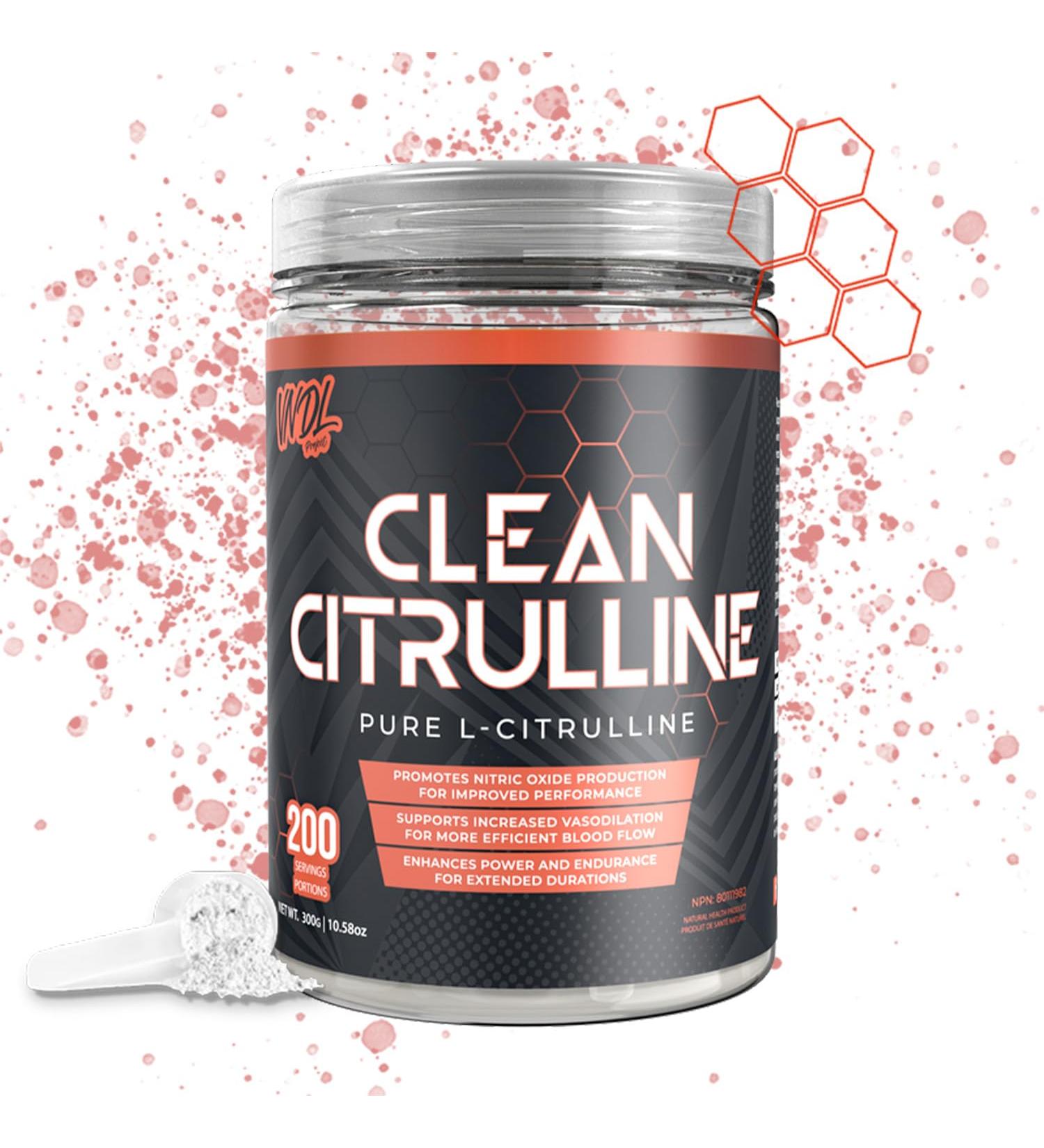 VNDL Clean Citrulline - 100% Pure L-Citrulline Pre Workout Powder to Promote Nitric Oxide Production - Unflavoured 200 Servings (300g) Clean Citrulline Powder (300g) - Buy Online on SooperMarket.com