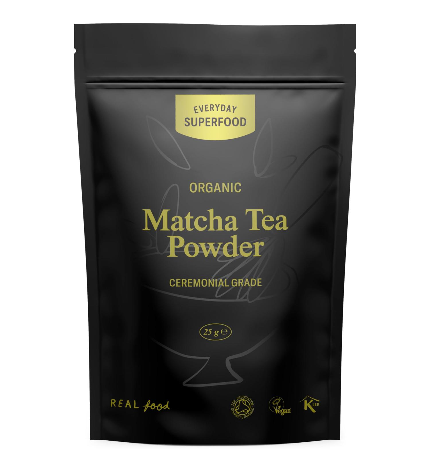 Organic Ceremonial Grade Matcha Tea Powder - 25g | Certified Organic, Vegan, Kosher | Everyday Superfood for Pure Green Tea Experience - Buy Online on SooperMarket.com