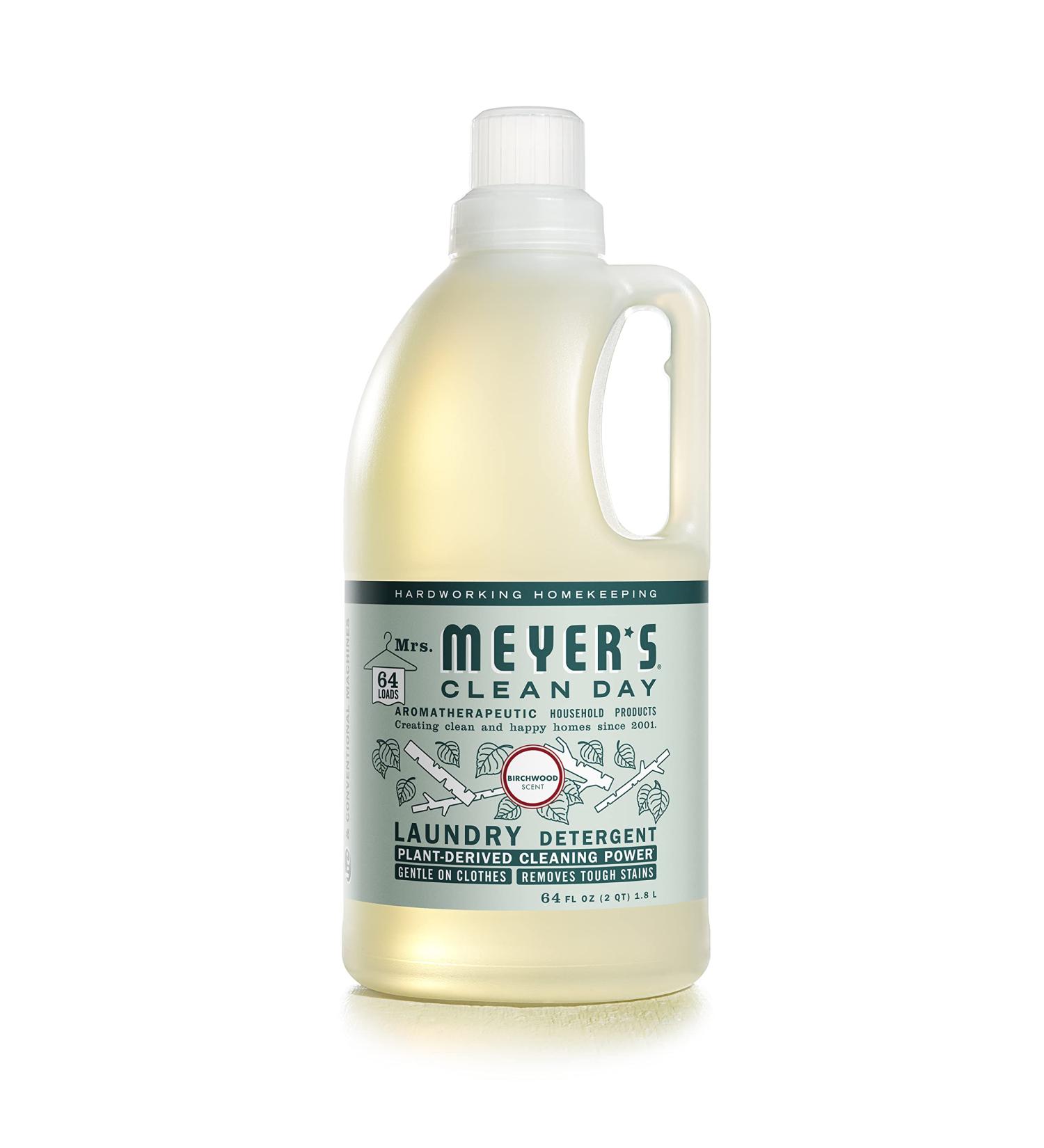 MRS. MEYER'S CLEAN DAY Biodegradable Laundry Detergent - Birchwood Scent 64 oz (64 Loads) - Eco-Friendly Essentials - Buy Online on SooperMarket.com