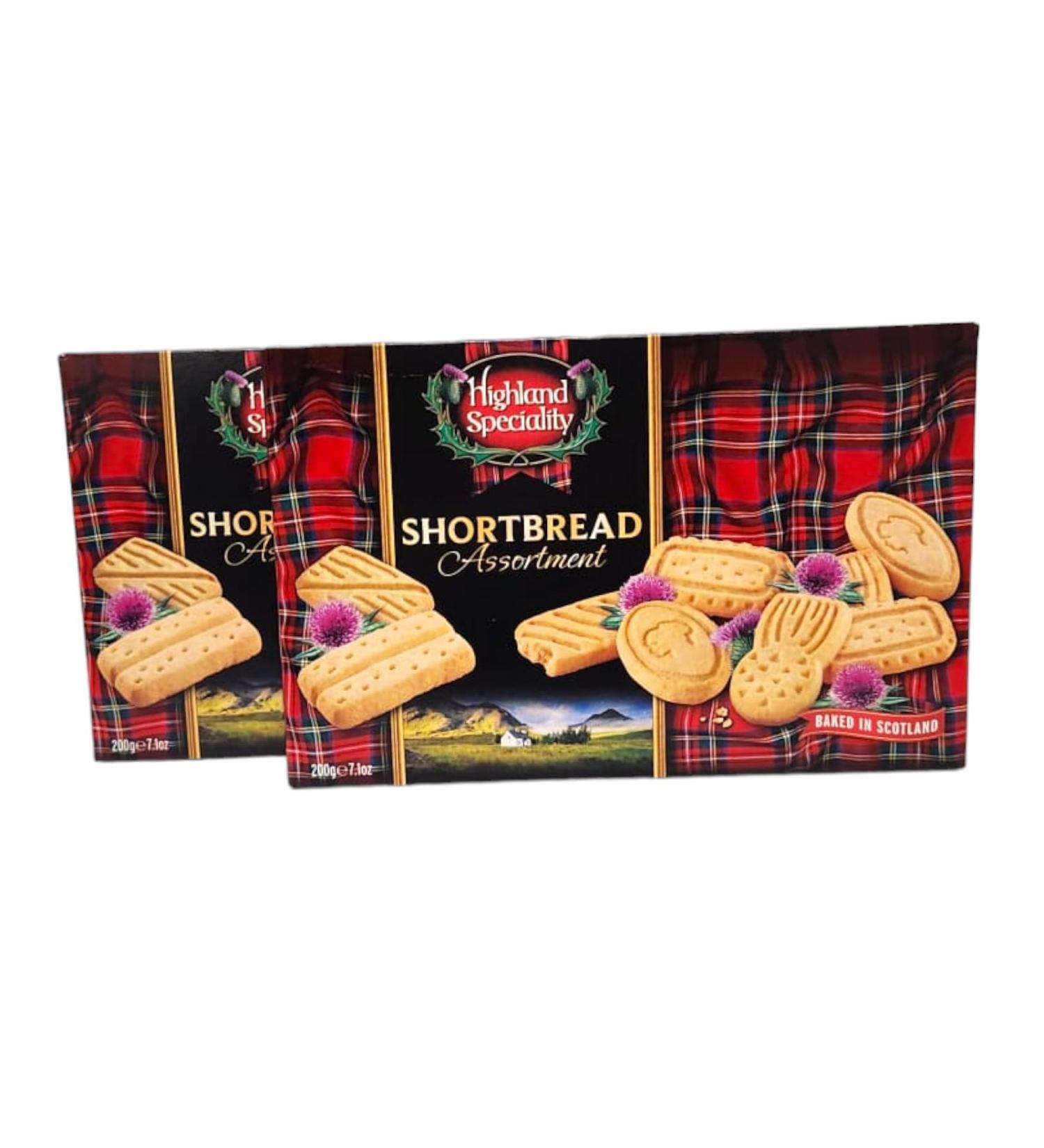 Shortbread Cookies Assortment Traditional Scottish Flavors 200g Twin Pack Tea Party - Buy Online on SooperMarket.com