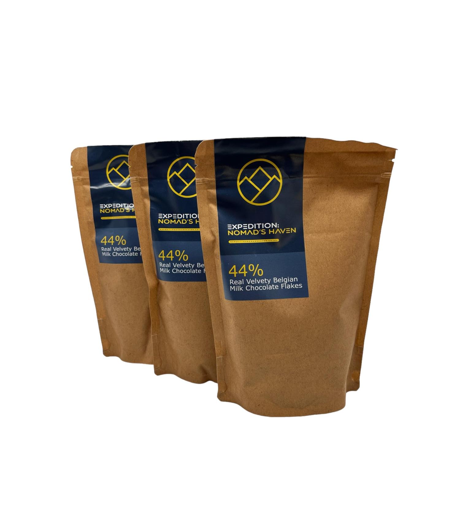 Luxury Hot Chocolate - Real 44% Belgian Milk Chocolate Flakes - 750g - Buy Online on SooperMarket.com