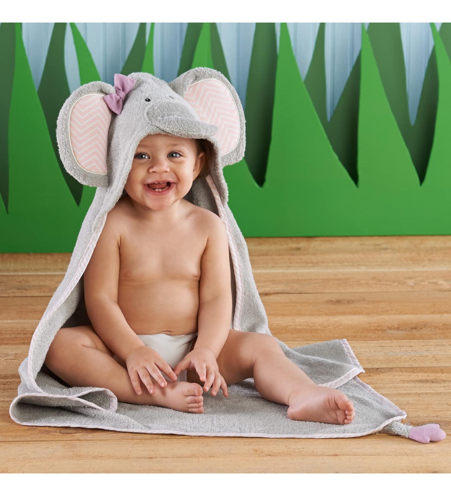 Baby Aspen Elephant Bath Hooded Towel & Robe 0-9 Months | Splish Splash Collection - Buy Online on SooperMarket.com