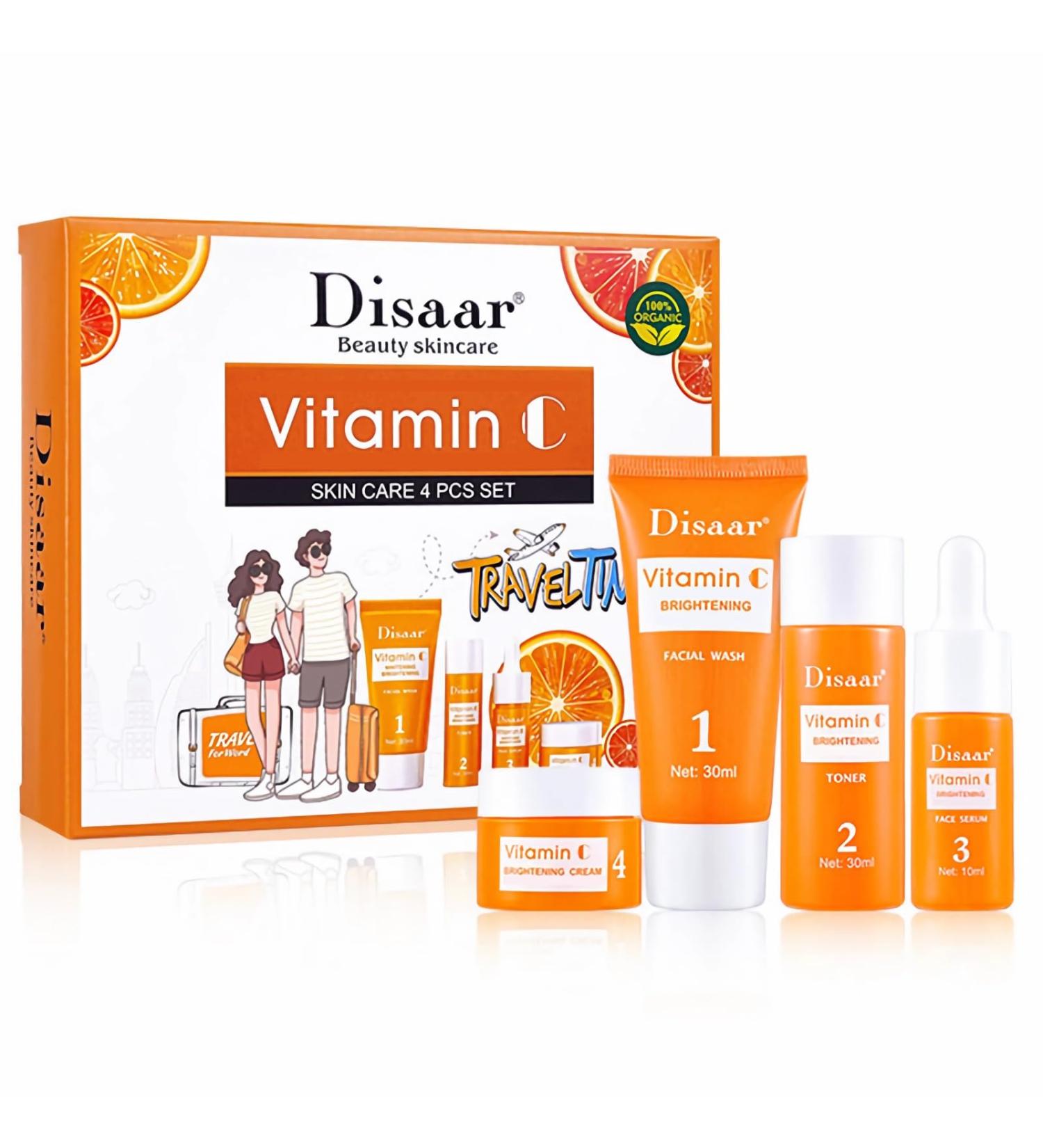 mercham Skincare Set Gifts for Teenage Girls-Vitamin C Serum for Womens Gift Sets Includes Cleanser-Toner-Serum-Face Cream Moisturizing & Brightening Facial Kit Preppy Skincare Set - All Skin Types - Buy Online on SooperMarket.com
