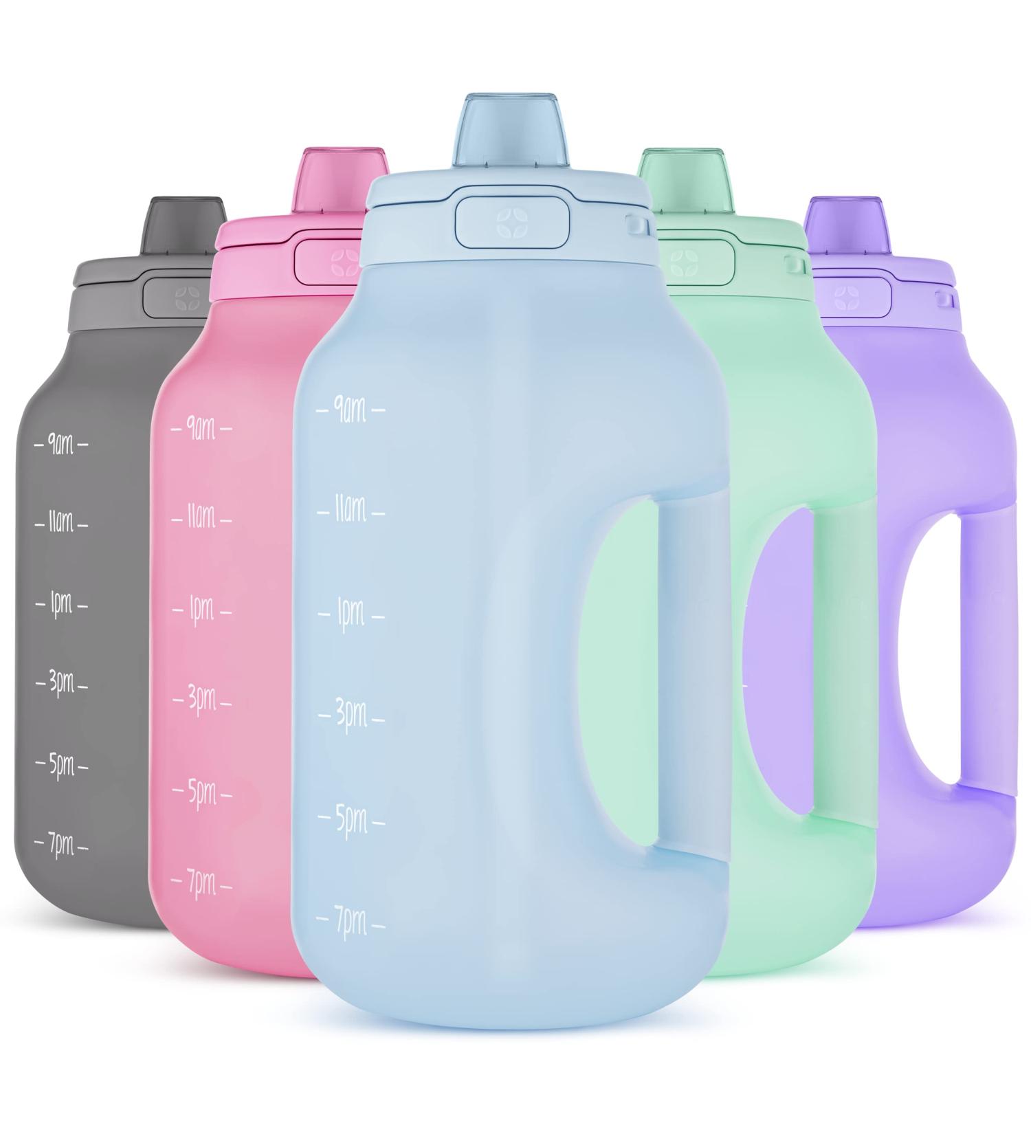 Ello Hydra 64oz Half Gallon Jug | Time Marker, Leak-Proof Lid, BPA/BPS Free | Halogen Blue - Buy Online on SooperMarket.com