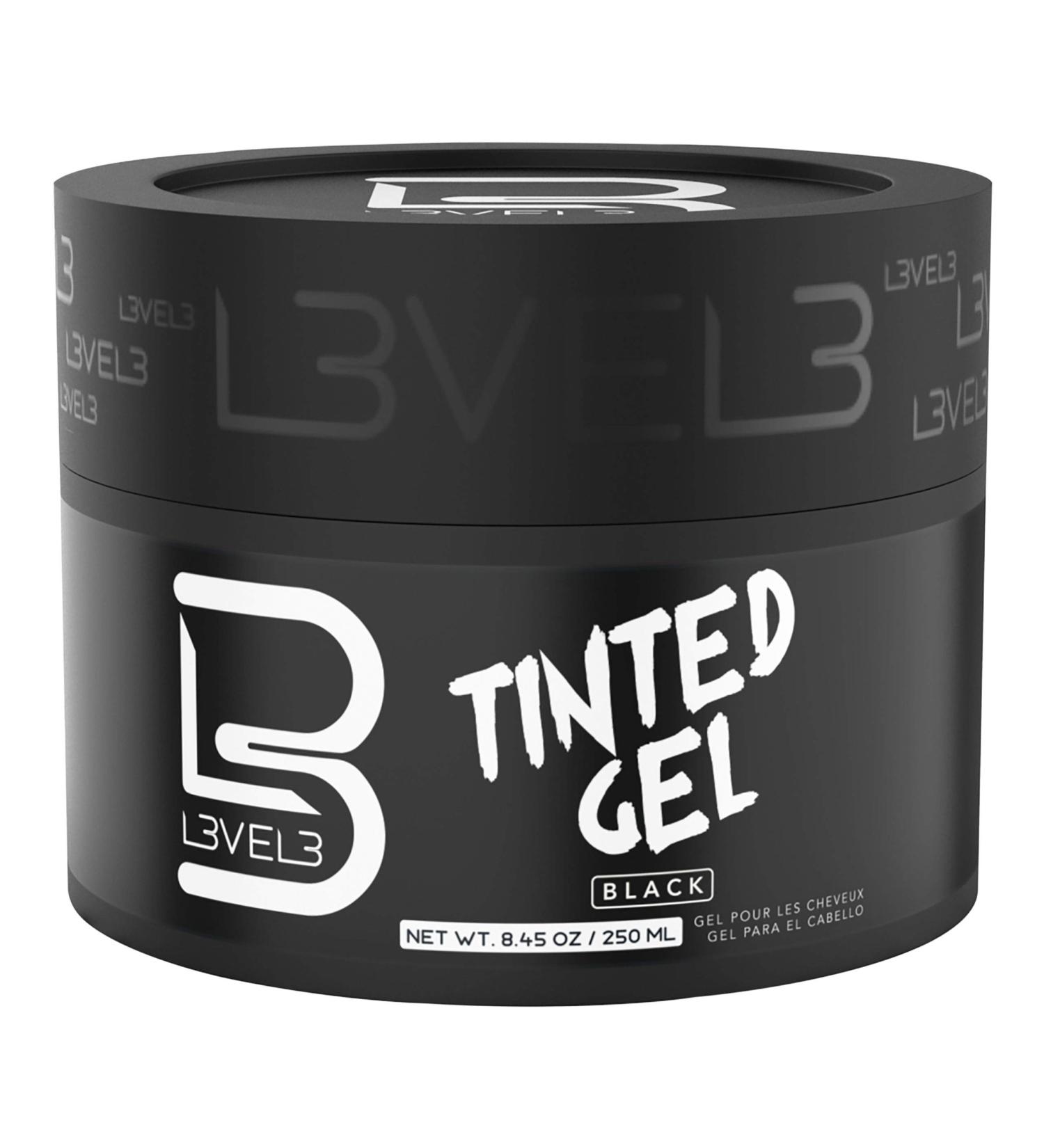 Level 3 Tinted Gel Black - Temporary Black Hair Gel with Strong Hold - Easy Rinse Out - Buy Online on SooperMarket.com